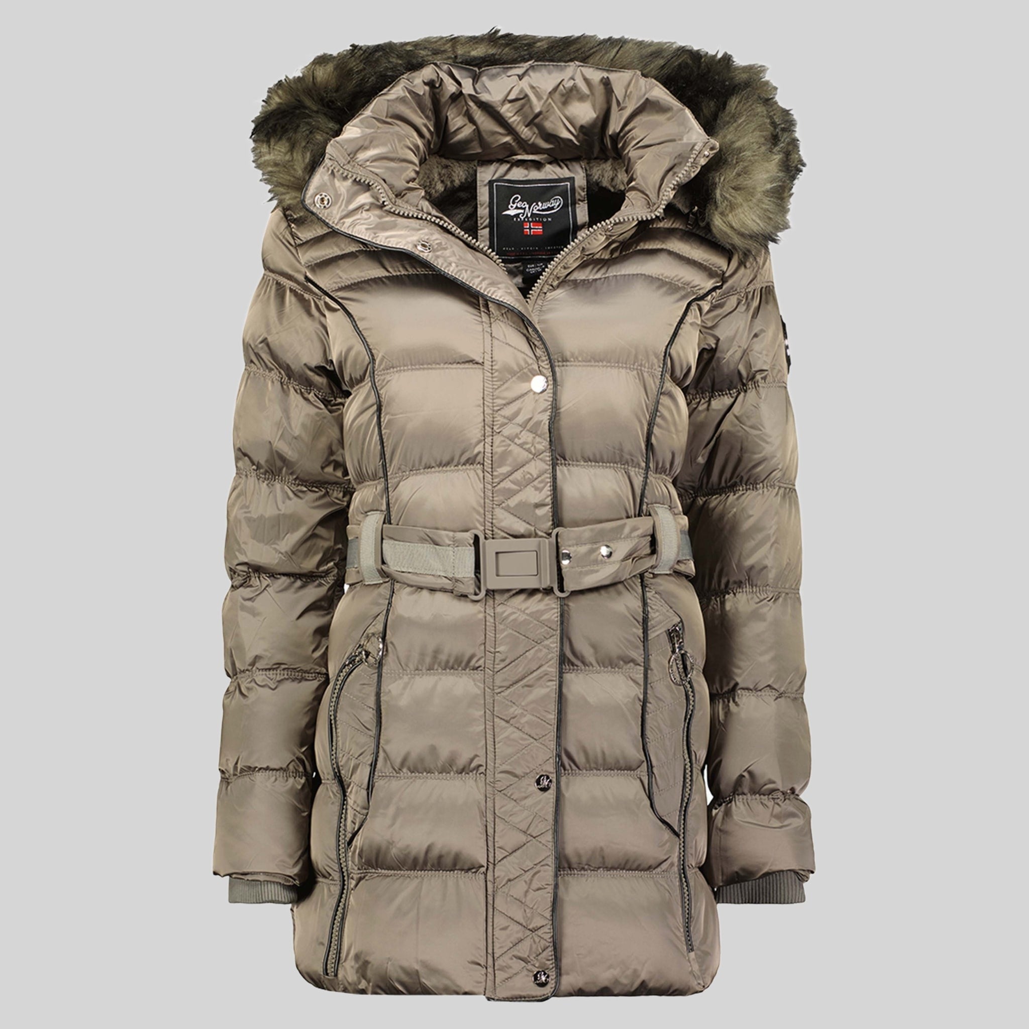 geographical-norway-aimeraud-damen-steppjacke-schwarz-mit-kapuze image 5