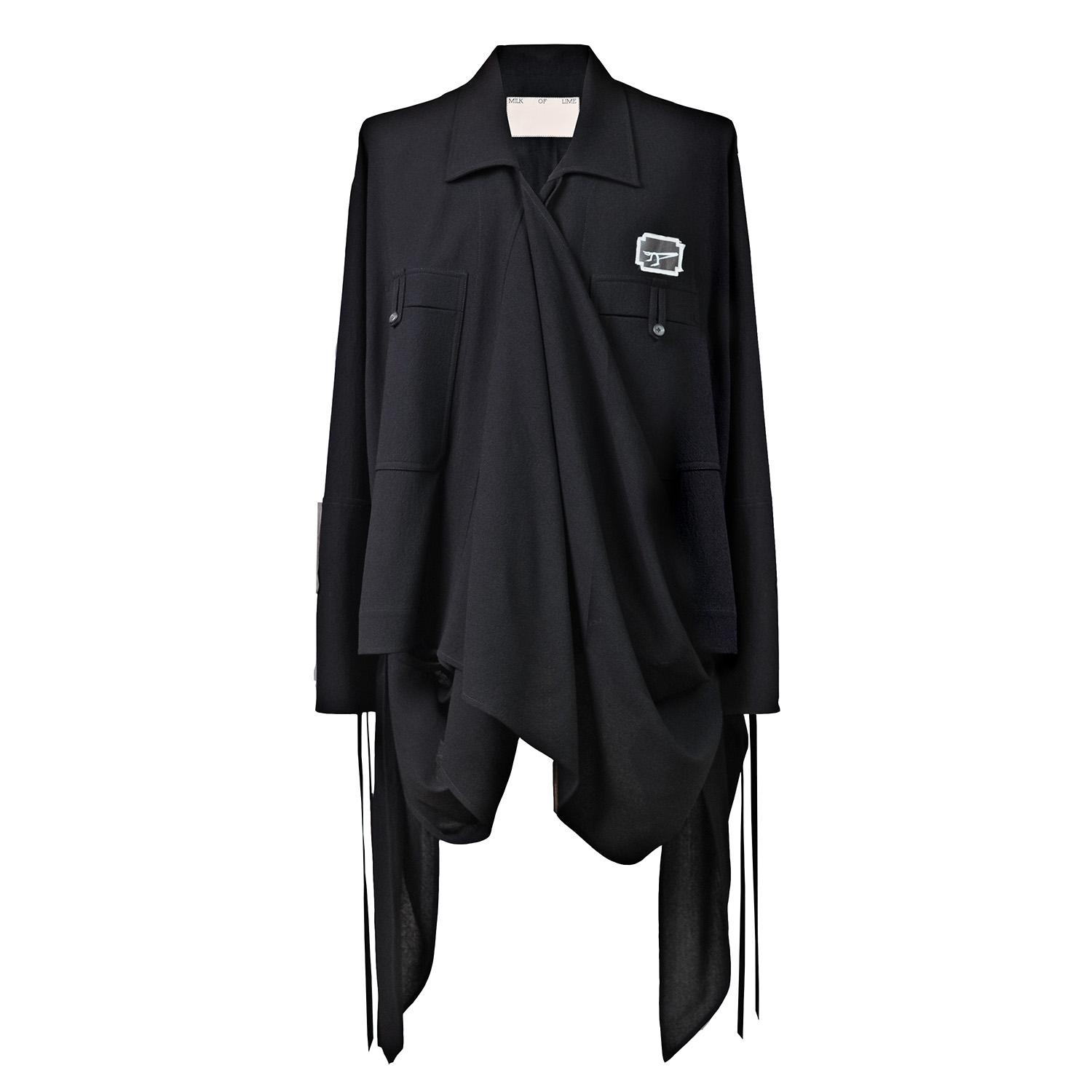 milk-of-lime-garments-wrap-work-jacket-soot image 1
