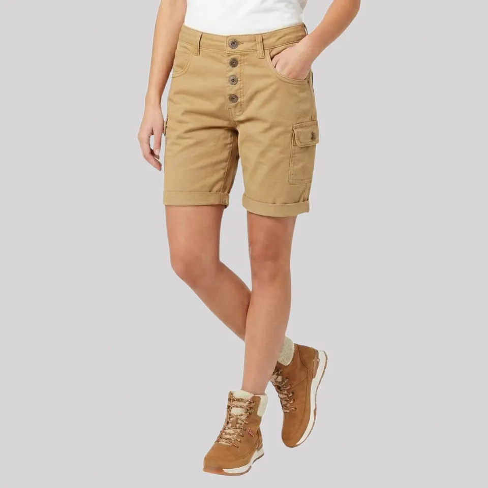 geographical-norway-polla-damen-bermuda-beige-baumwoll-stretch-shorts image 1