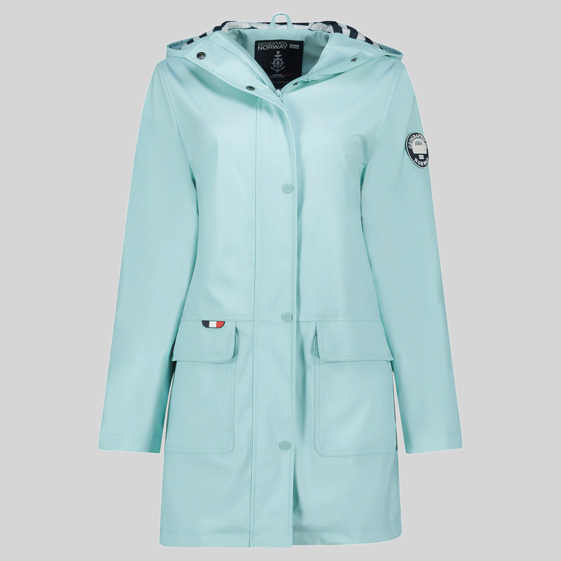 geographical-norway-curieuse-damen-regenjacke-beige-mit-kapuze image 3