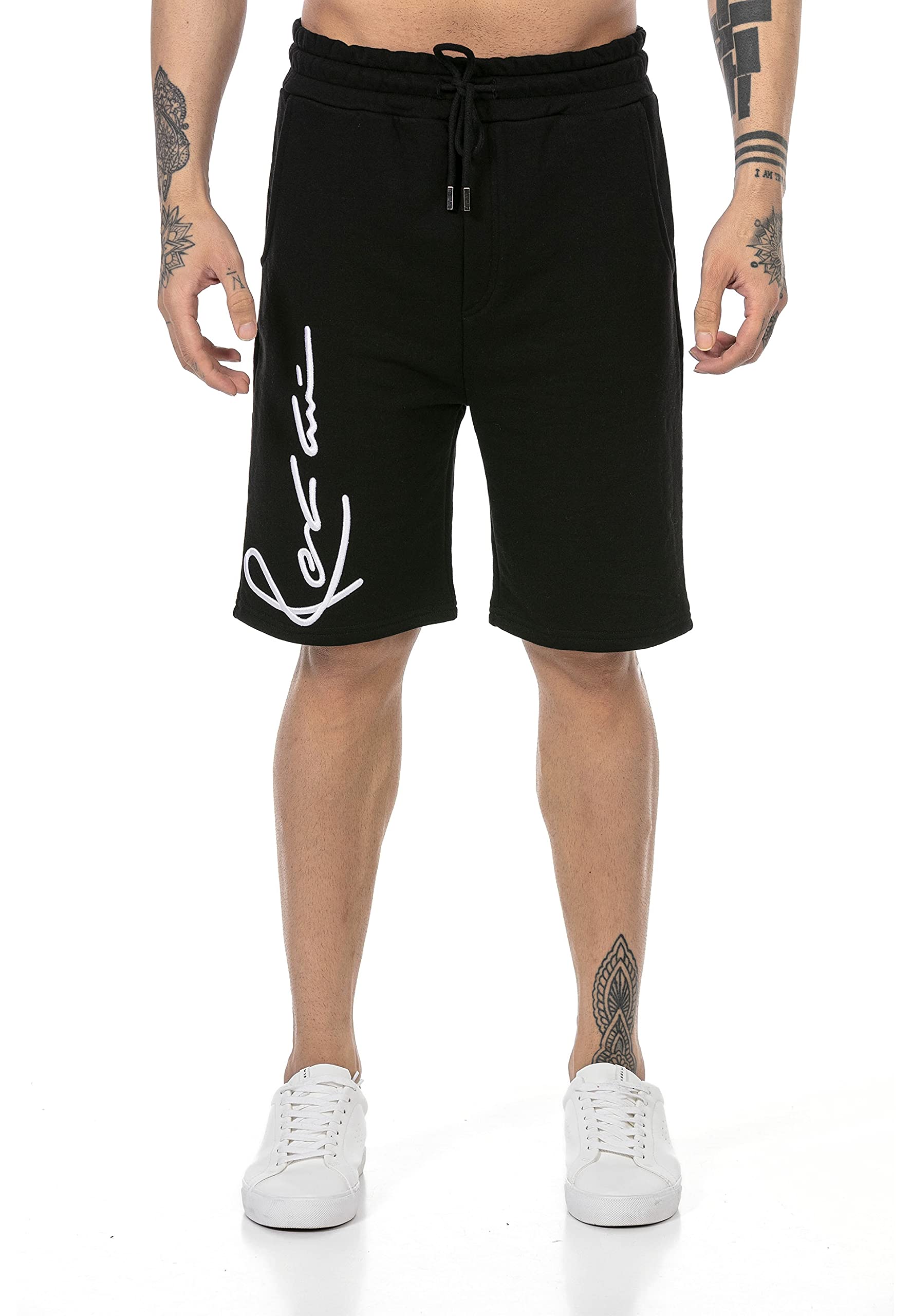redbridge-sweatshorts-herren-schwarz-baumwolle-l image 3