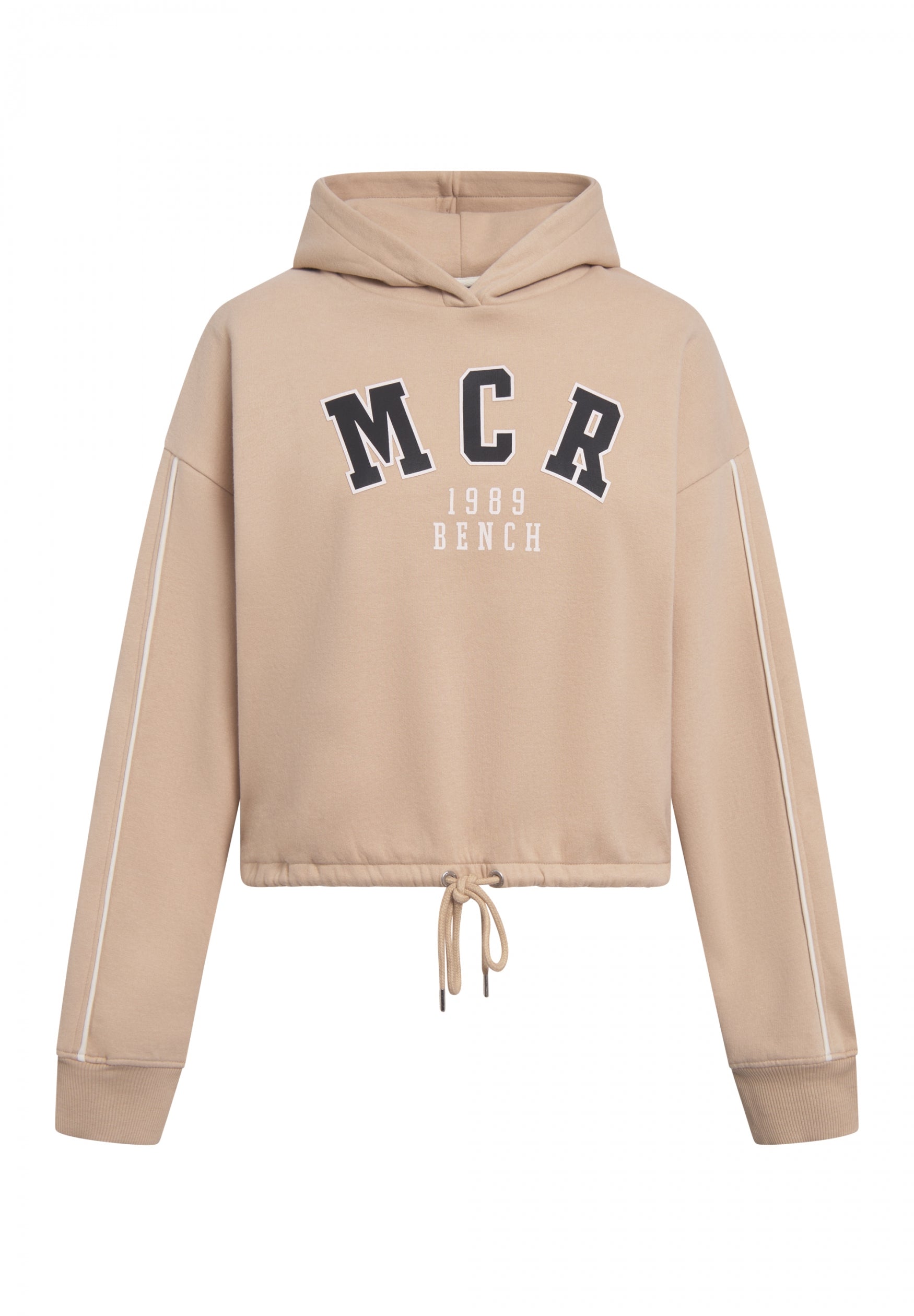 bench-vimmerby-hoodie-damen-beige-cropped-mit-logo image 1