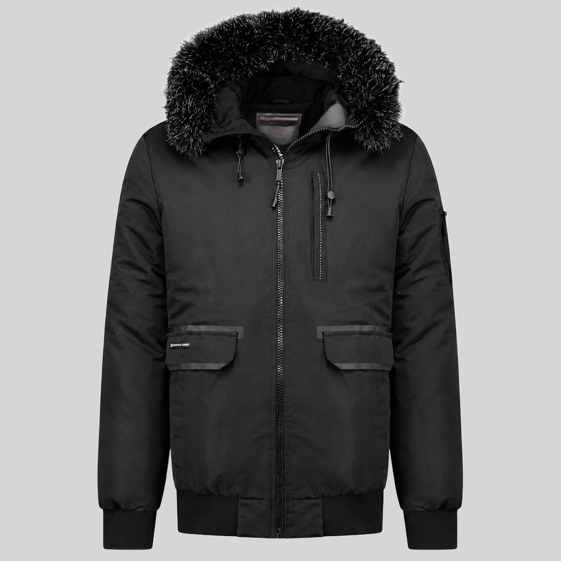 geographical-norway-dady-herren-winterparka-schwarz-mit-fell image 3