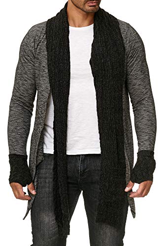 redbridge-cardigans-strickjacke-schalkragen-schwarz-s-melange image 6