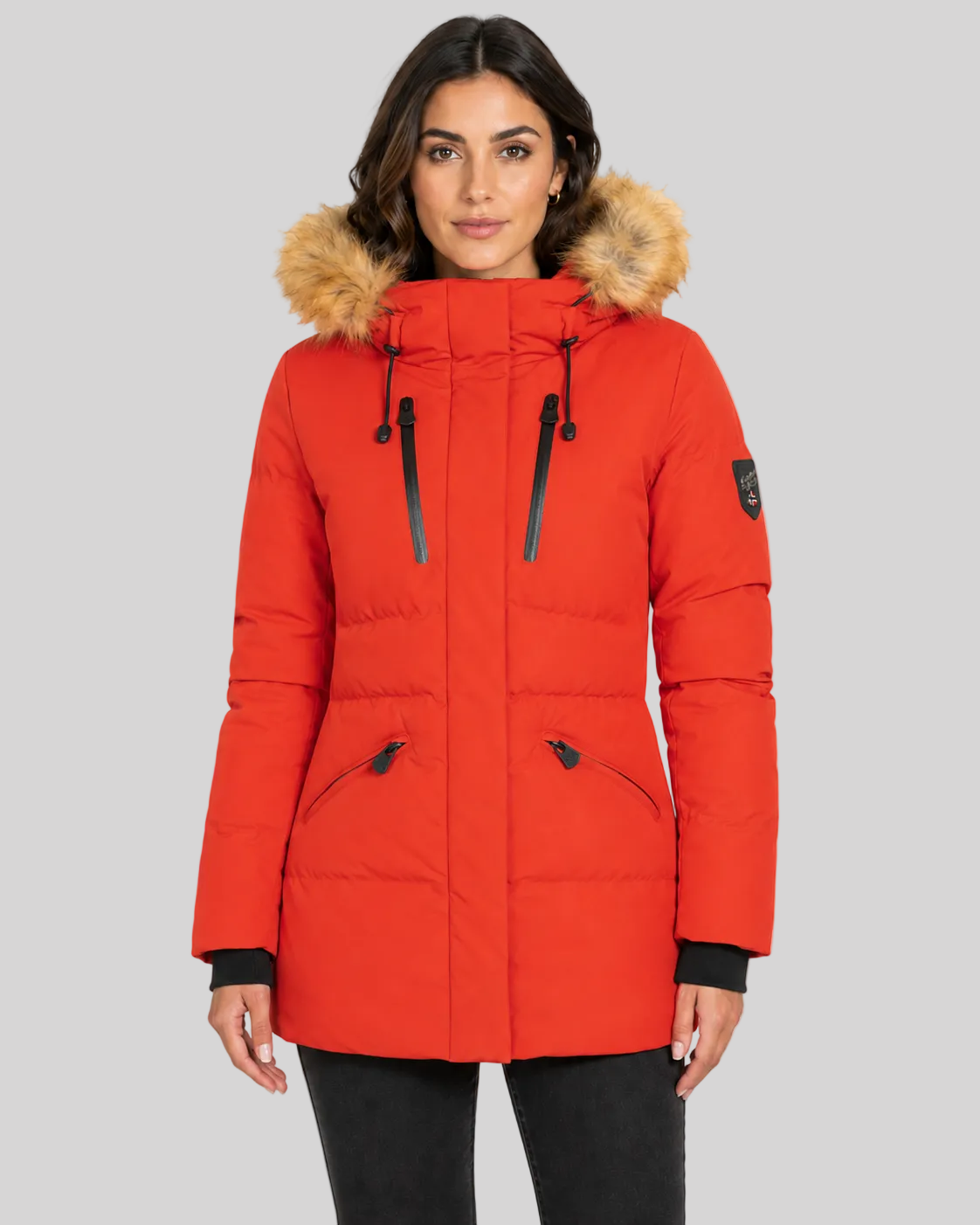 geographical-norway-crown-damen-parka-marine-mit-fellkapuze image 6