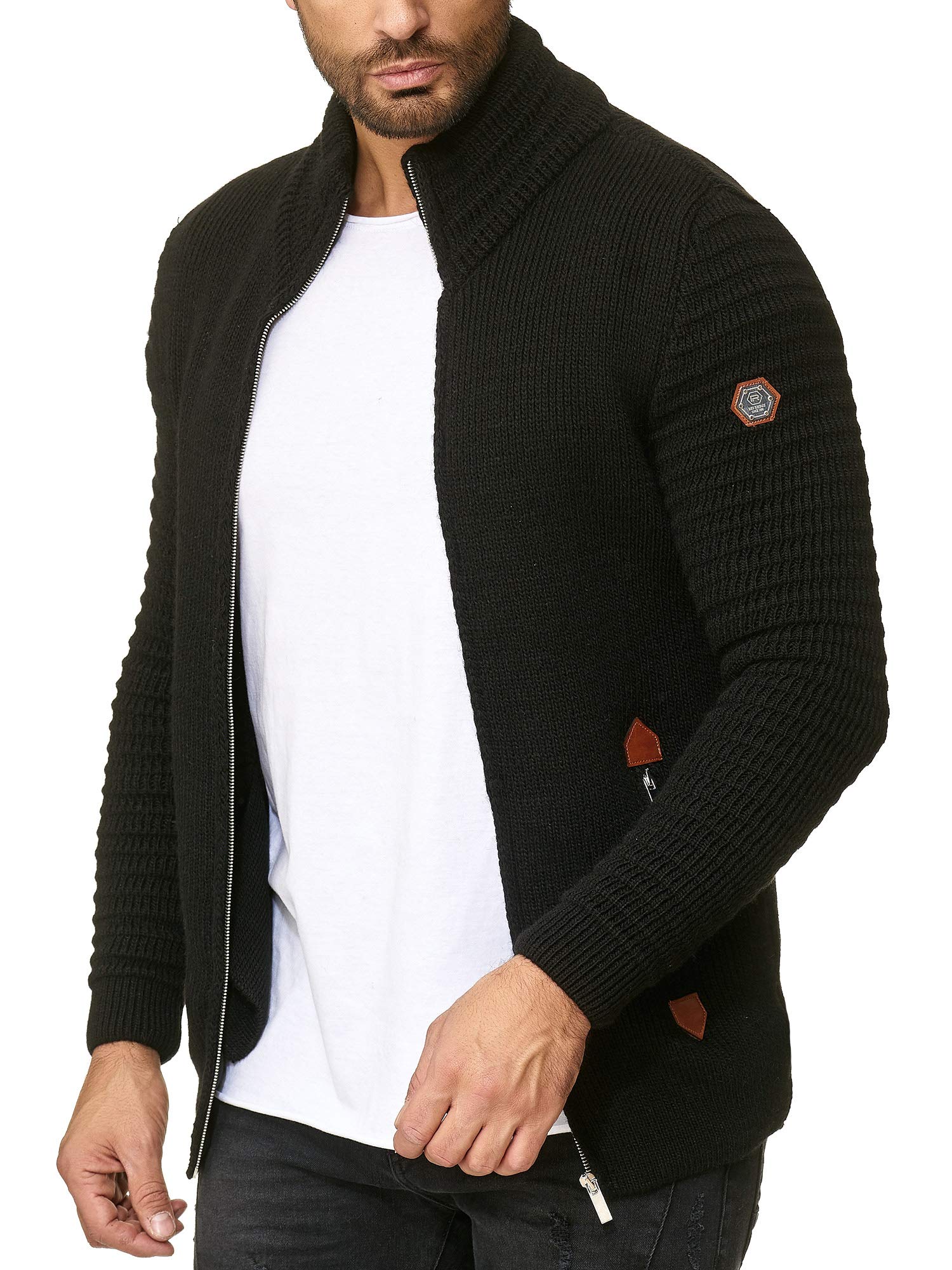 redbridge-cardigans-strickjacke-basic-luxury-stehkragen image 5
