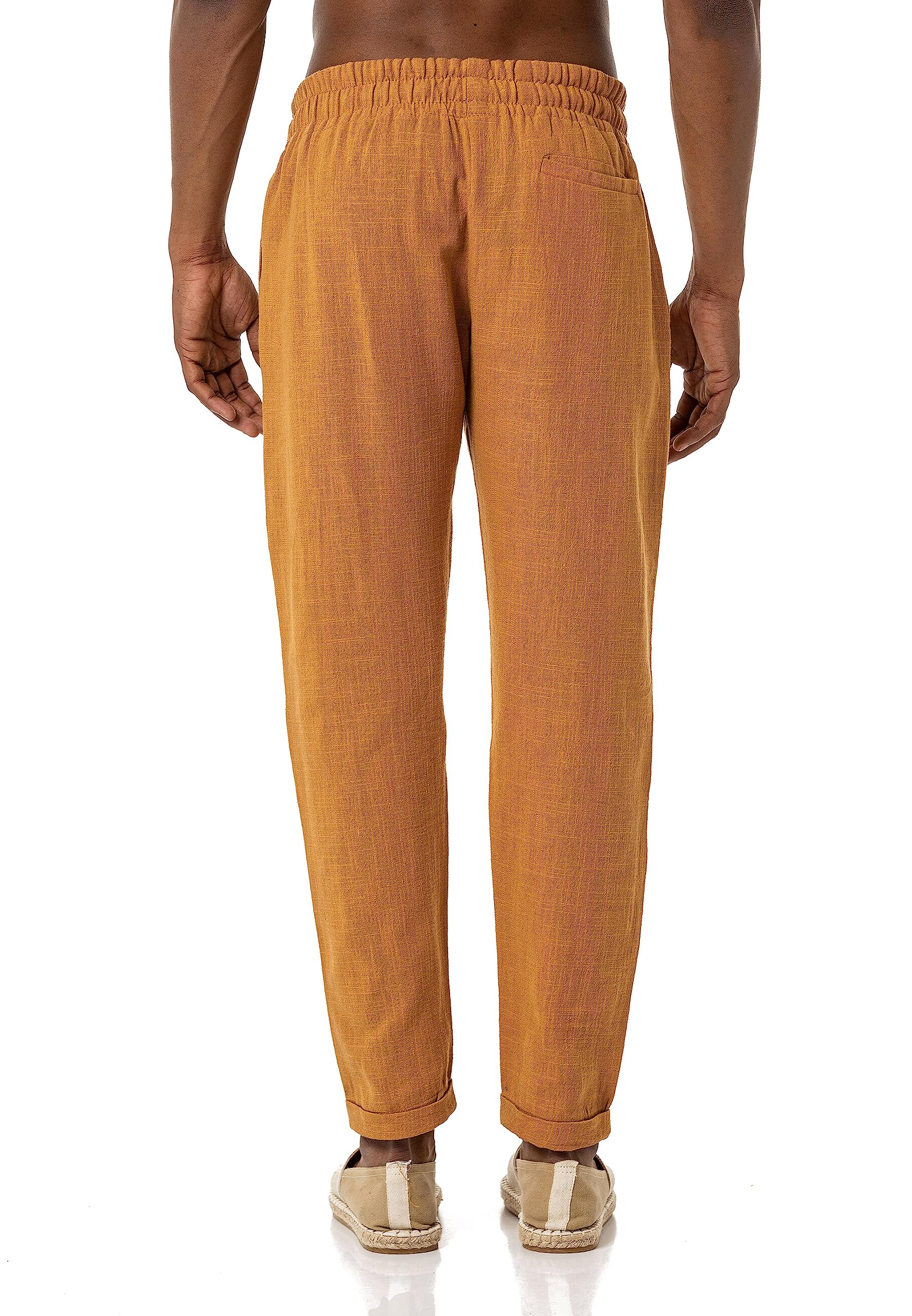 redbridge-leinenhose-freizeithose-herren-schwarz-baumwolle image 4
