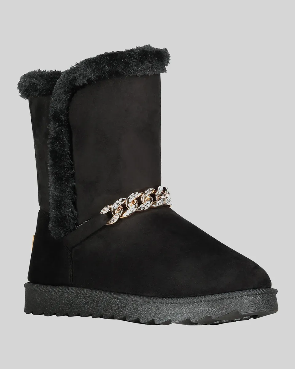 geographical-norway-oseille-damen-stiefeletten-mit-kunstfellfutter-schwarz-36 image 1