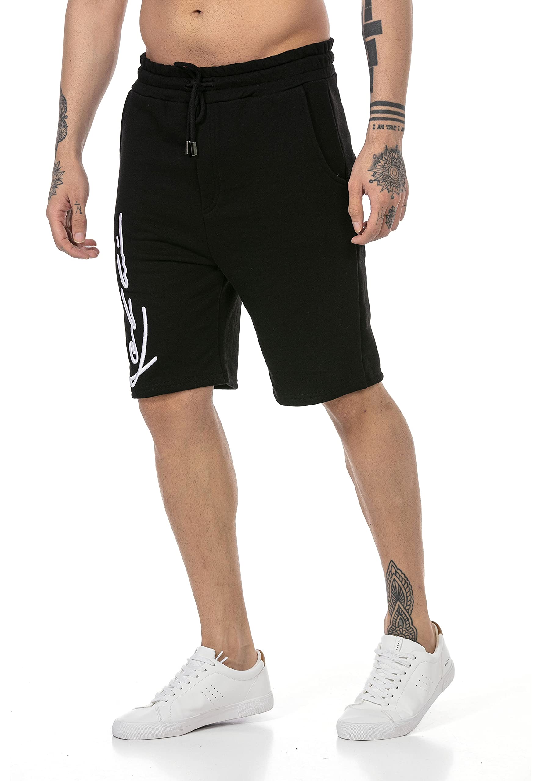 redbridge-sweatshorts-herren-schwarz-baumwolle-l image 4