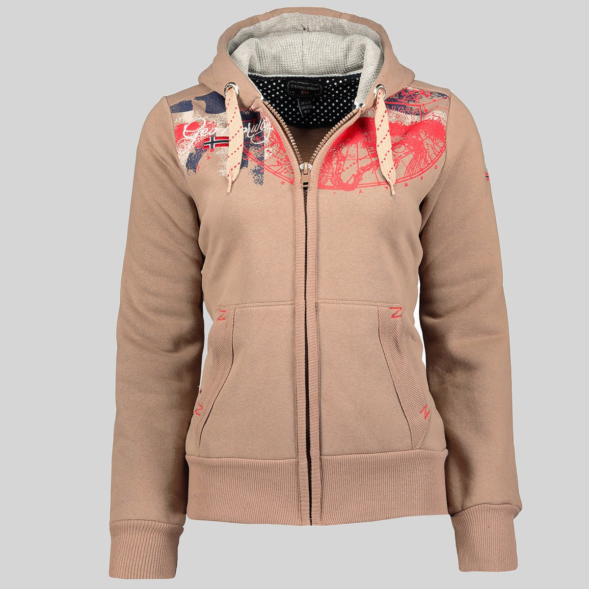 geographical-norway-gasmine-sweatshirt-damen-taupe image 1