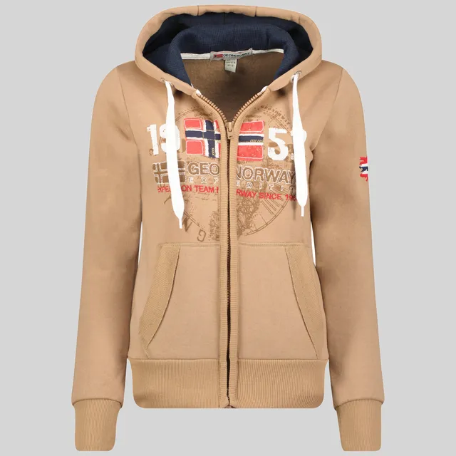 geographical-norway-gapigal-sweatshirt-taupe-hoodie-mit-kapuze image 1