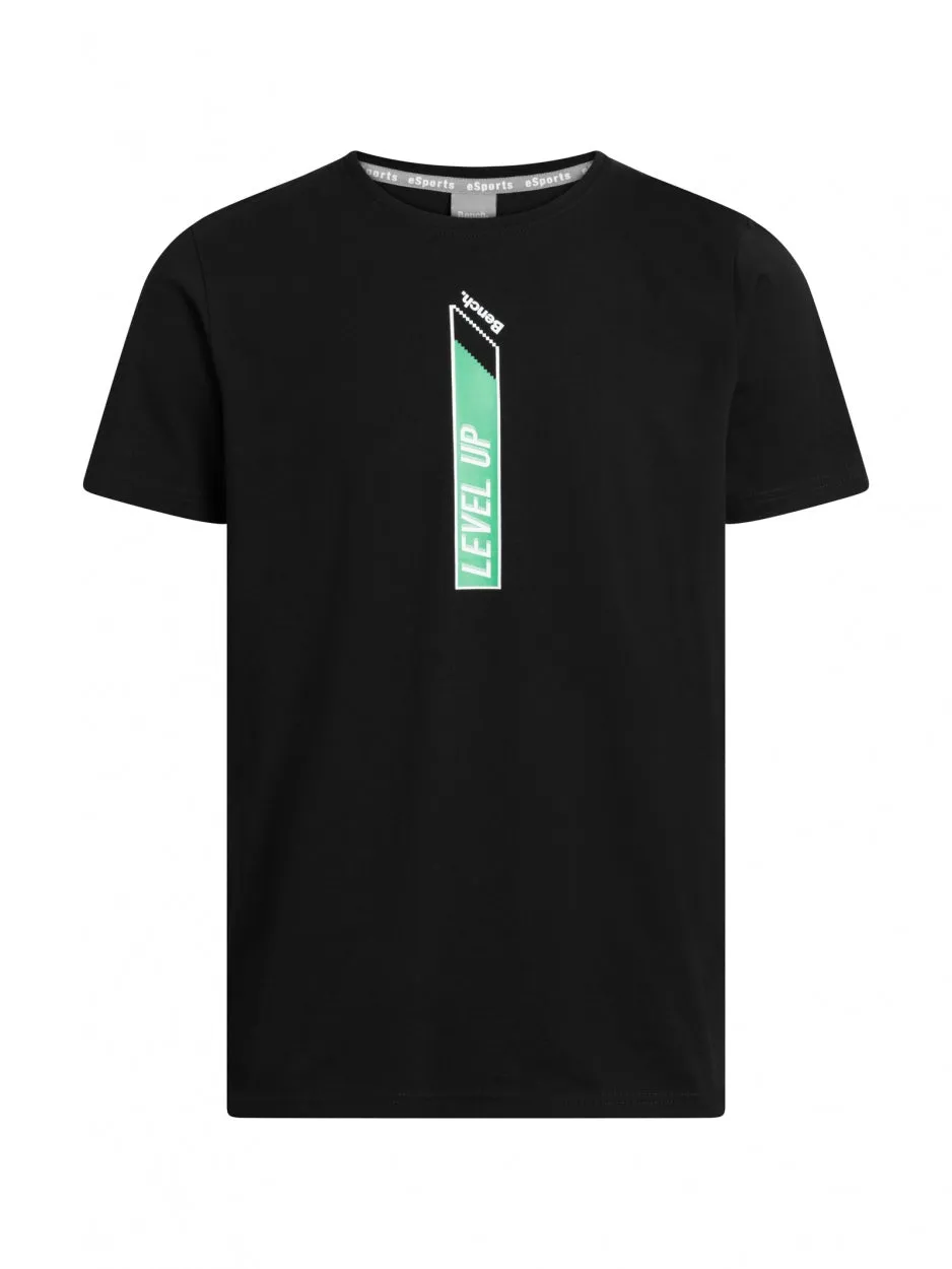 bench-level-t-shirt-black-herren-bio-baumwolle image 1