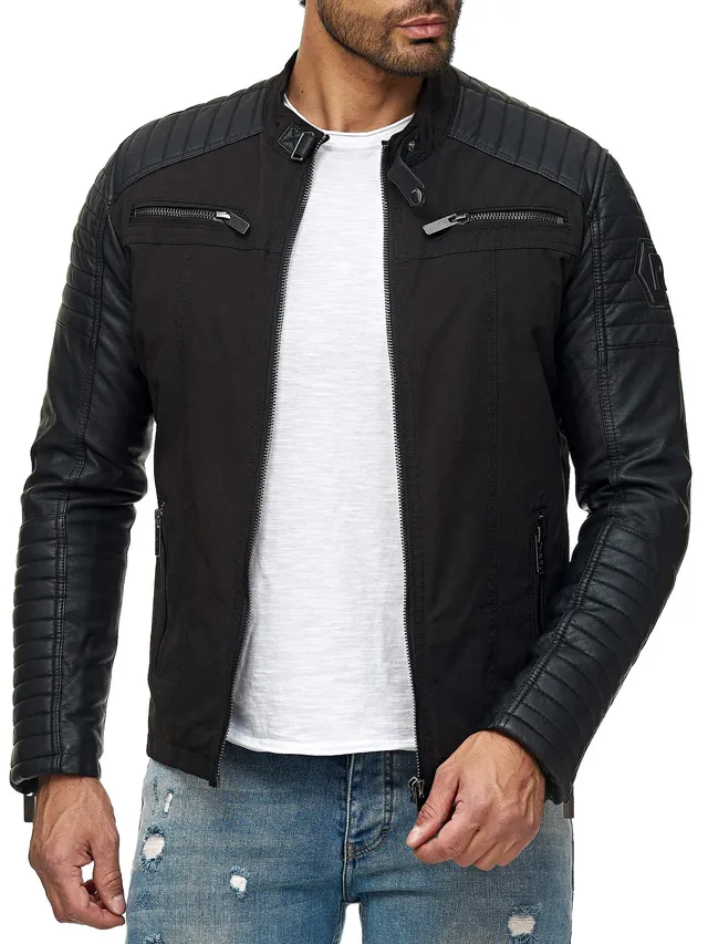 redbridge-modestly-bikerjacke-herren-s-kunstleder-rmel image 1