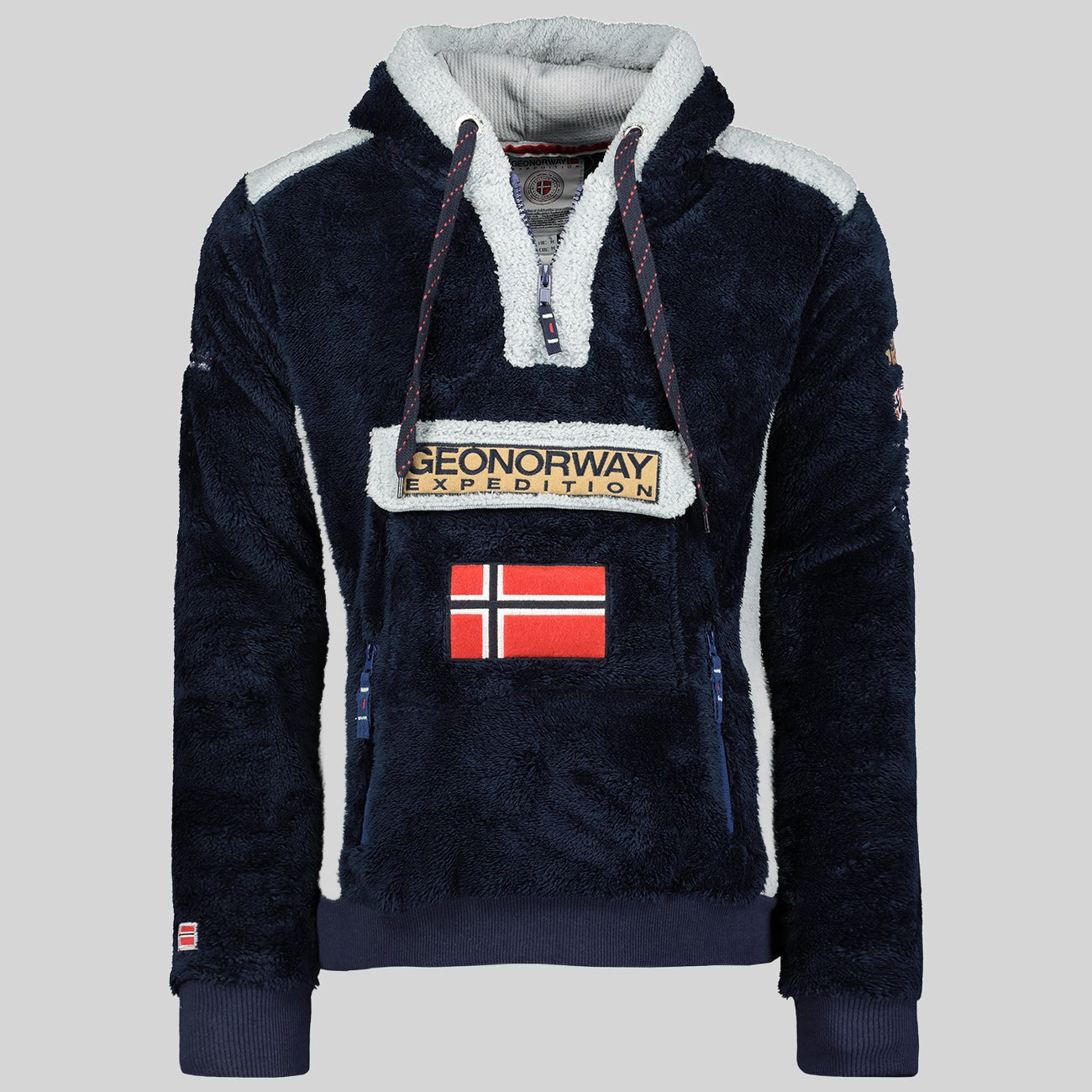 geographical-norway-gymclass-sherco-herren-fleecejacke-schwarz-kapuze-rei-versch image 5