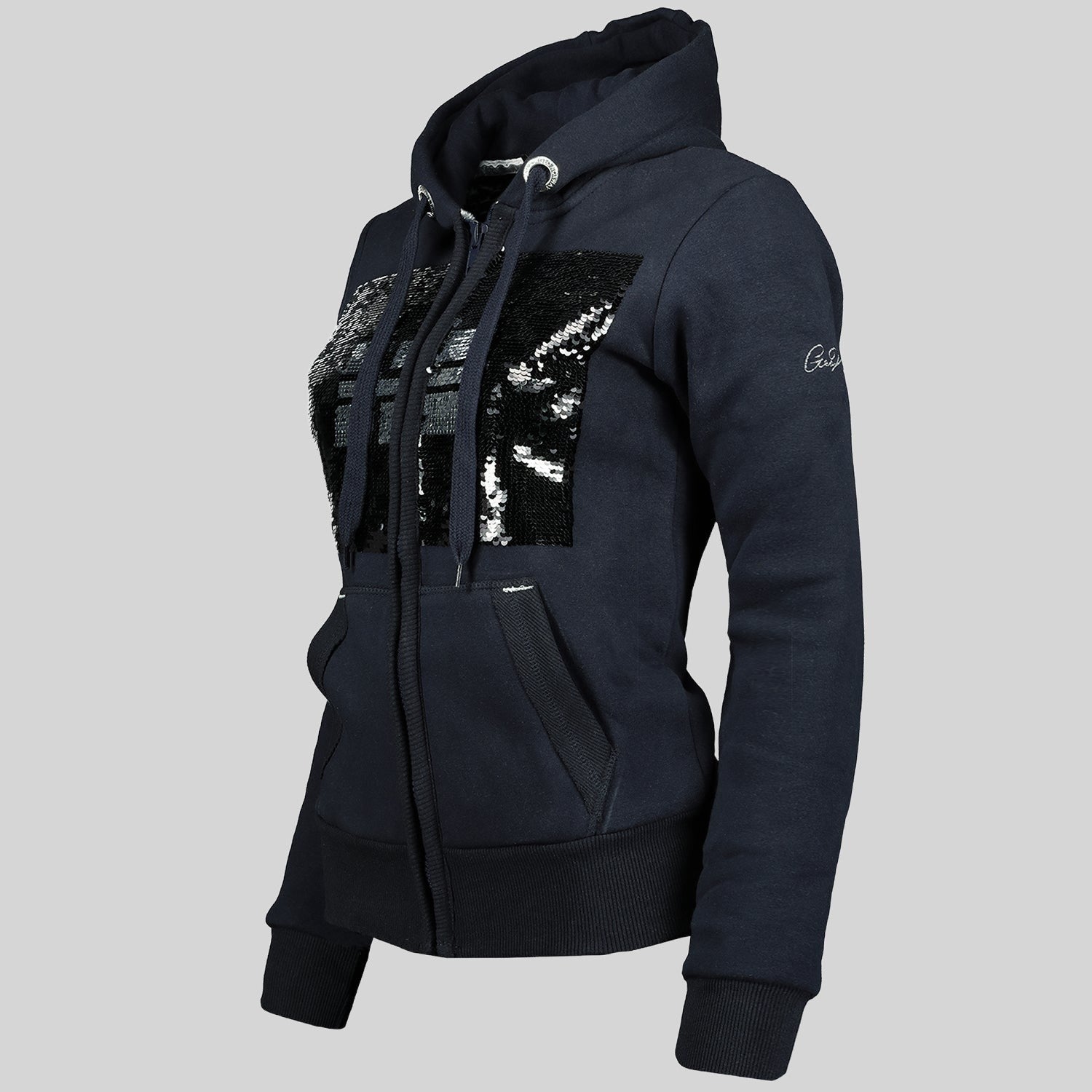 geographical-norway-gula-damen-sweatshirt-schwarz-kapuze image 6
