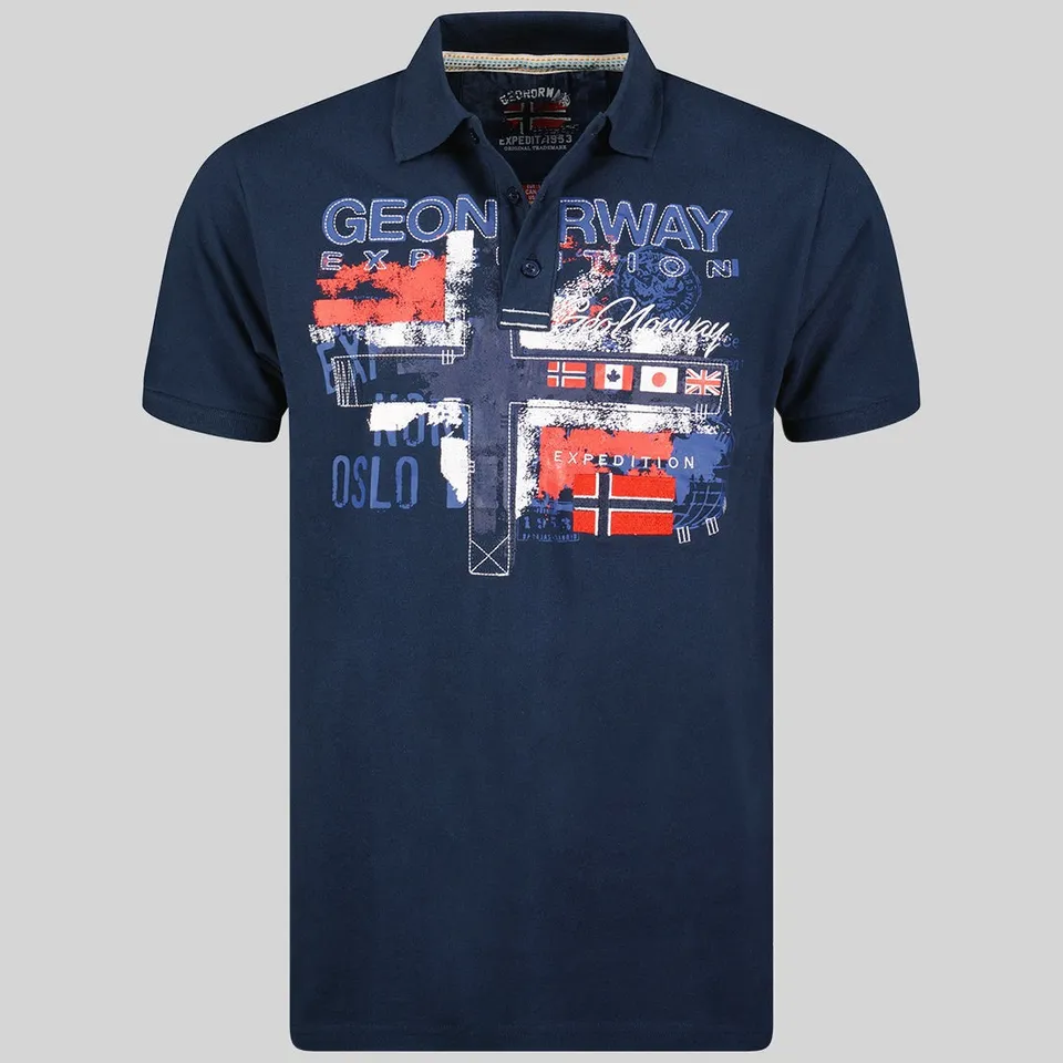 geographical-norway-ketchup-herren-polo-marine-kurzarm image 1