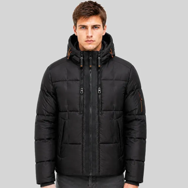 geographical-norway-disco-herren-daunenjacke-kapuze-schwarz image 1