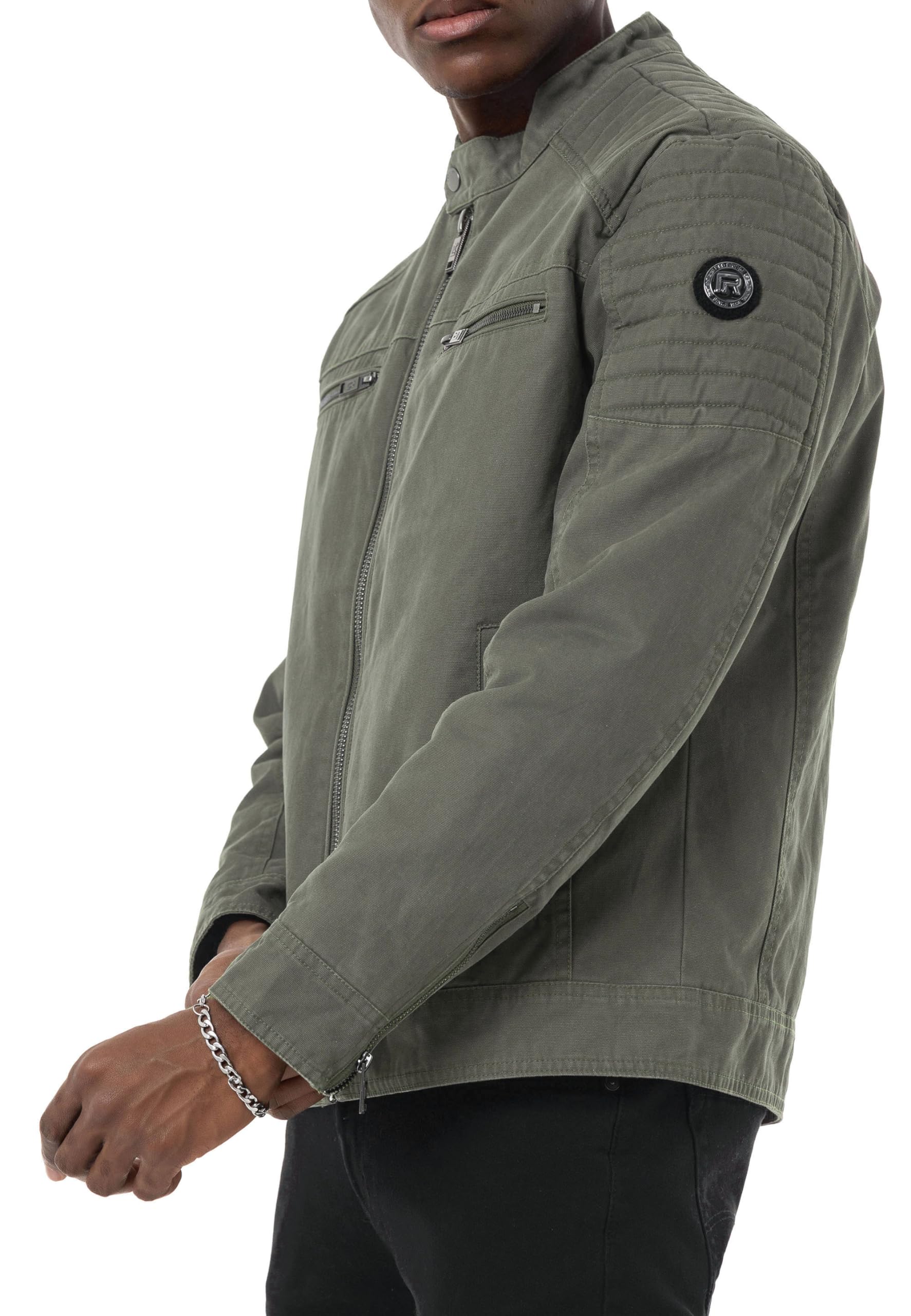 redbridge-jacke-herren-biker-m6138-xxl-schwarz-baumwolle image 4