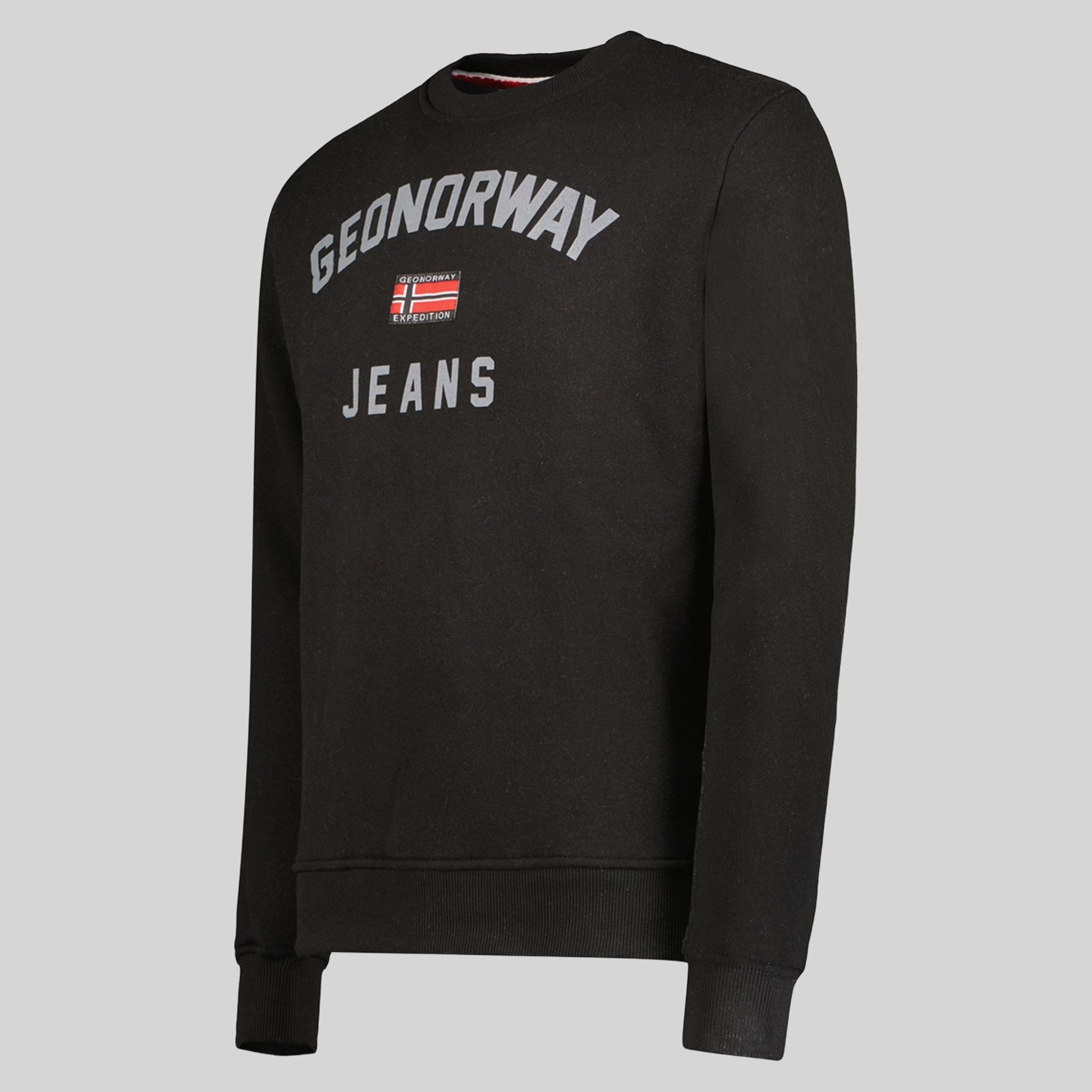 geographical-norway-gassier-sweatshirt-herren-schwarz-mit-schriftzug image 4