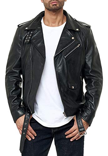redbridge-bikerjacke-herren-echtleder-schwarz-gr-xl image 8