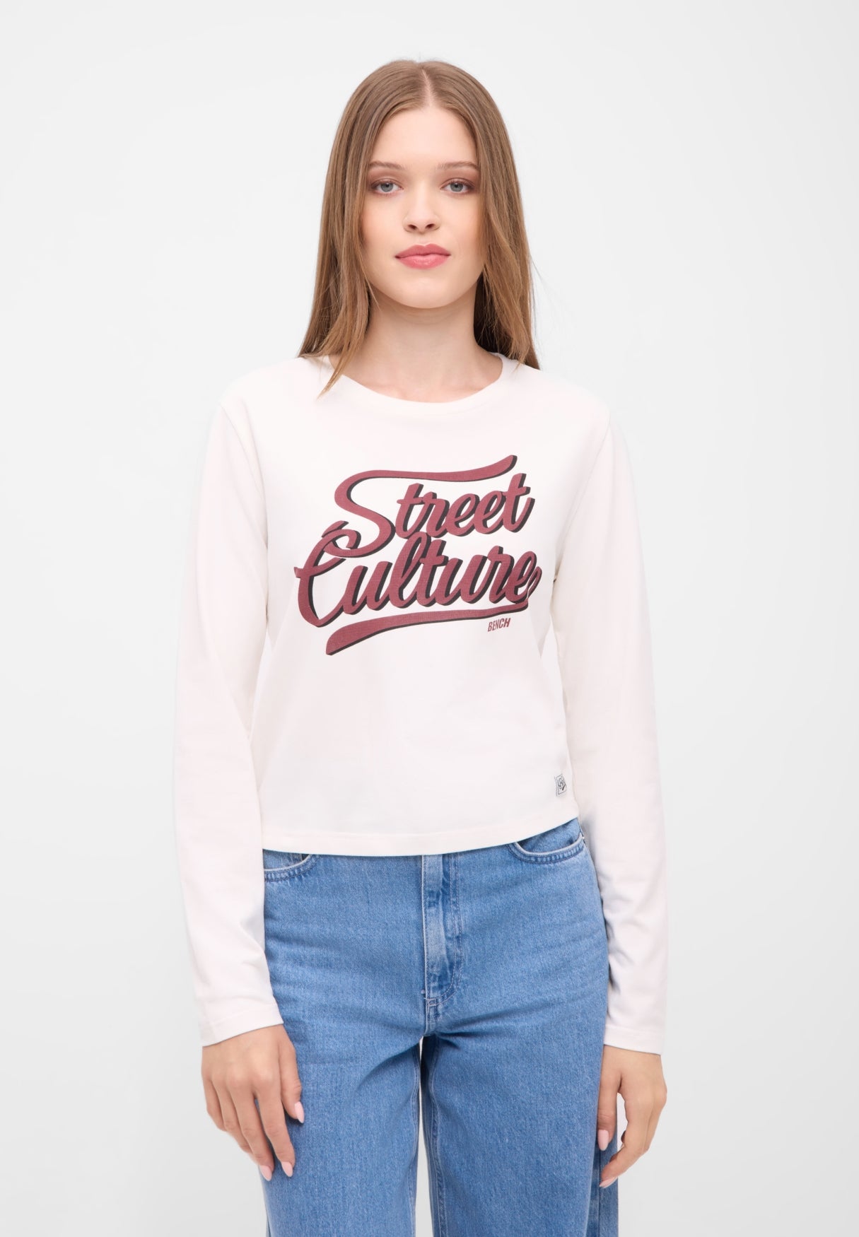 bench-isla-damen-longsleeve-slim-fit-egret image 2