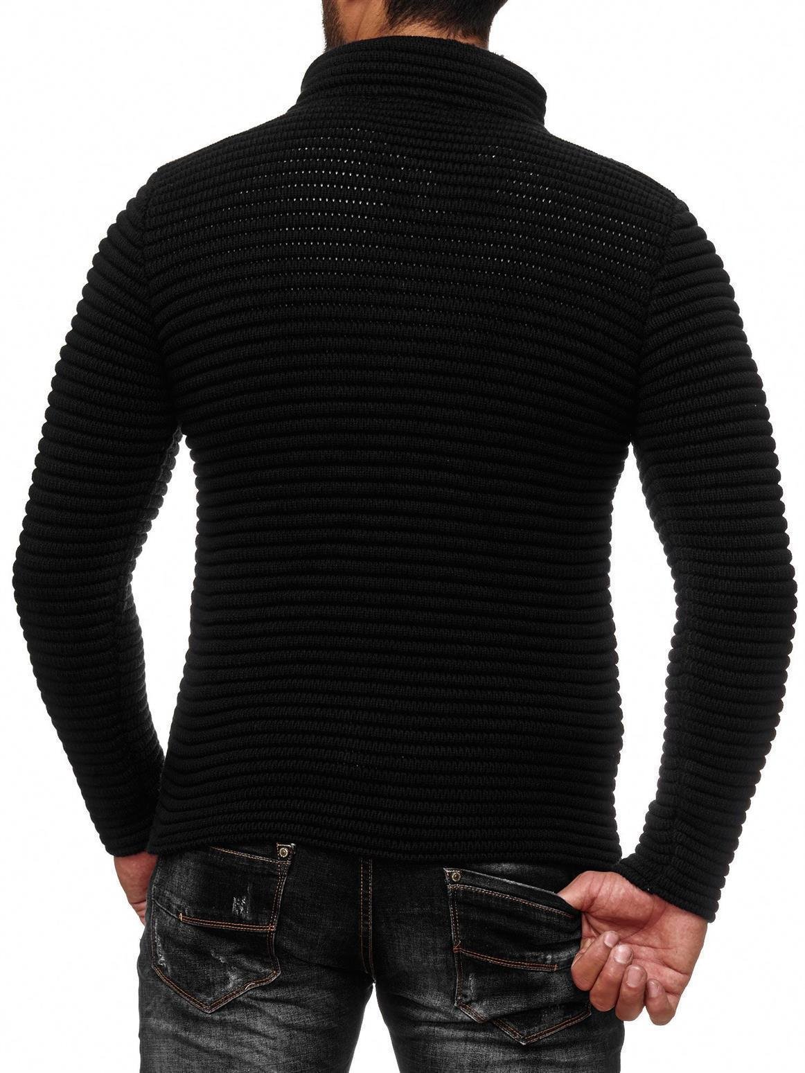 redbridge-m3631-strickjacke-grobstrick-herren-l-grau-kunstfellkragen image 7