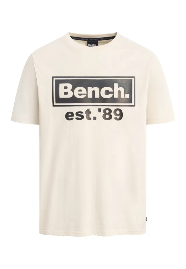 bench-caceres-t-shirt-herren-oatmeal-baumwolle-logoprint image 1