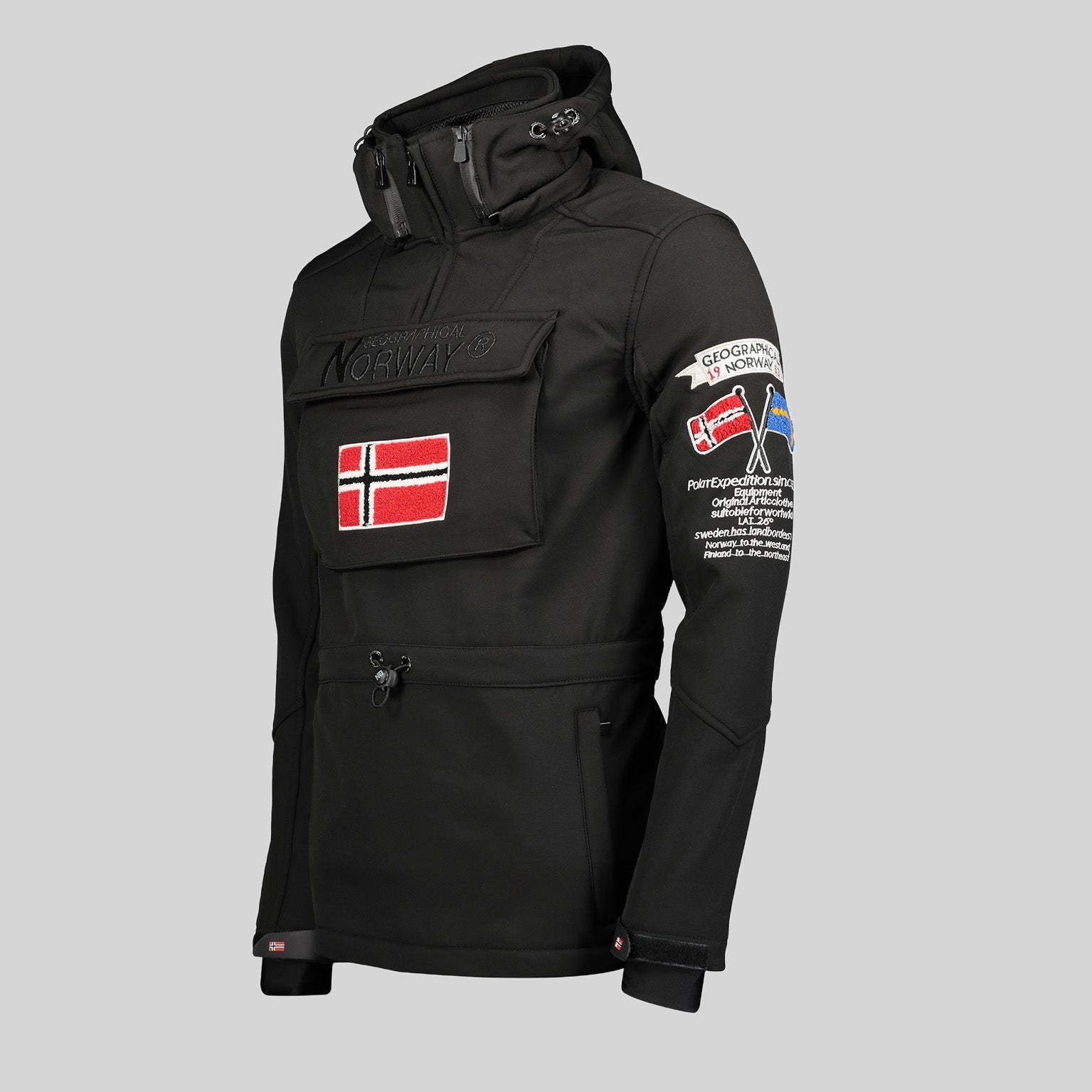 geographical-norway-target-softshelljacke-herren-schwarz-winddicht image 3
