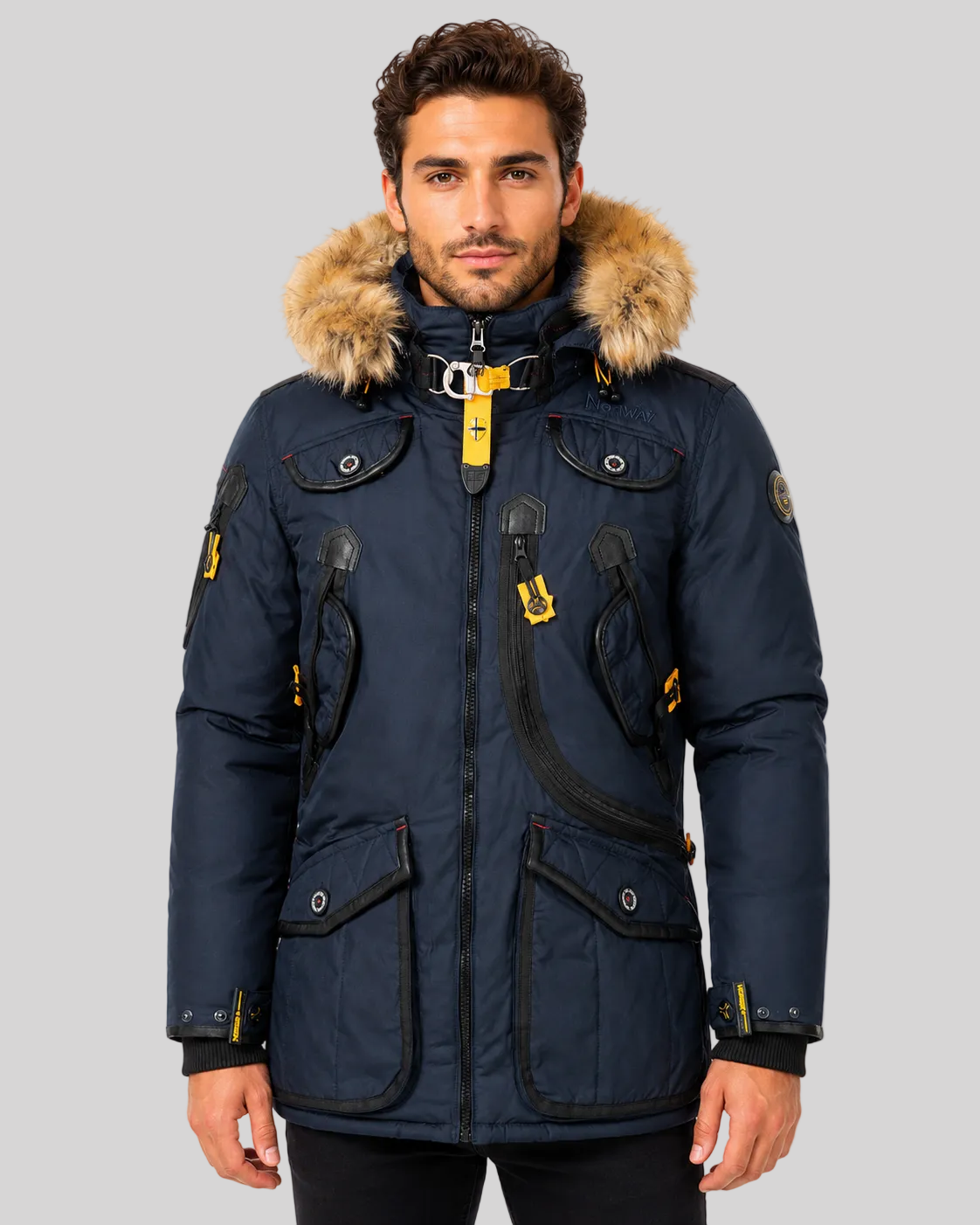 geographical-norway-agaros-parka-herren-schwarz-mit-kapuze image 7