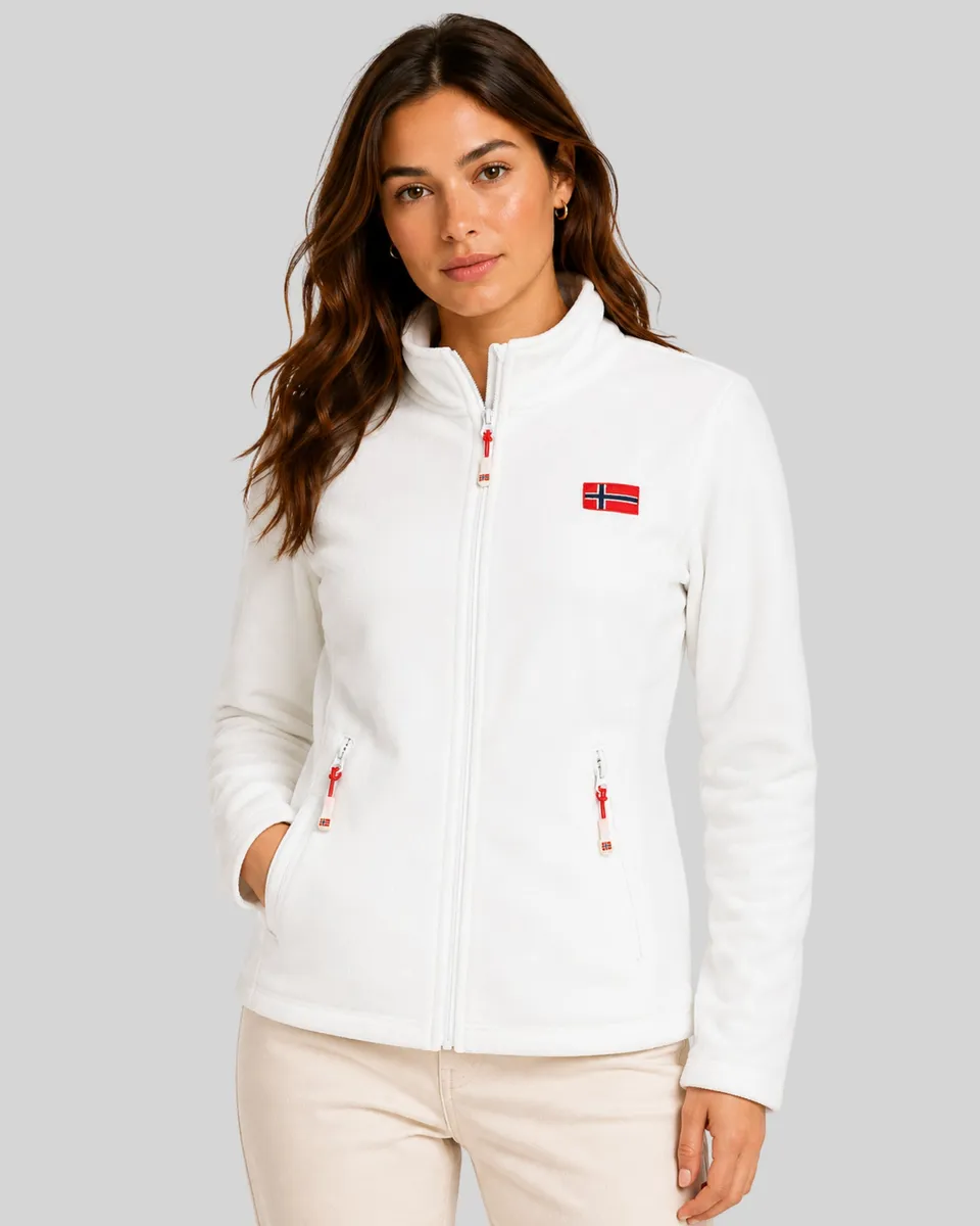 geographical-norway-ulyssia-fz-damen-fleecejacke-wei-zip image 1