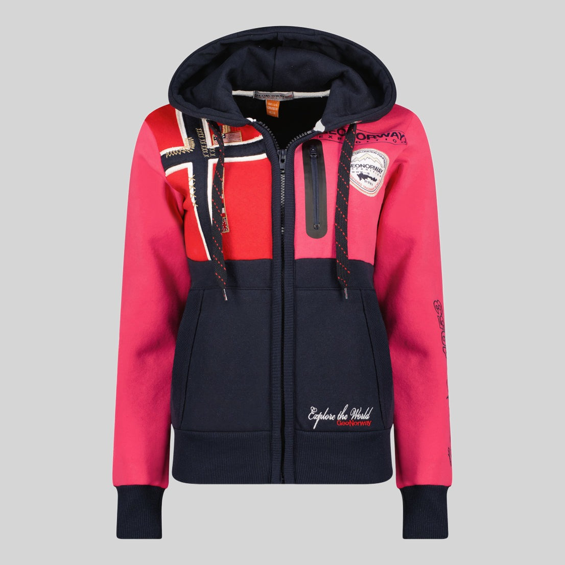 geographical-norway-gexplore-sweatjacke-damen-mit-kapuze image 5