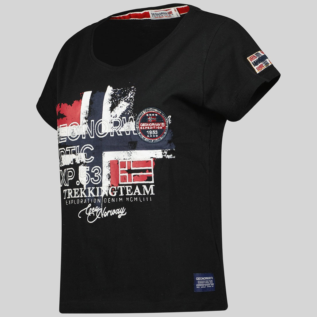geographical-norway-jarry-t-shirt-damen-schwarz-kurzarm image 4