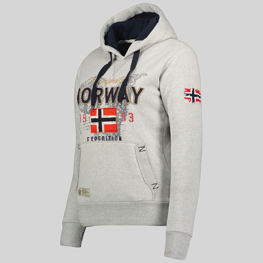 geographical-norway-guitre-damen-hoodie-sweatshirt-schwarz-print image 7