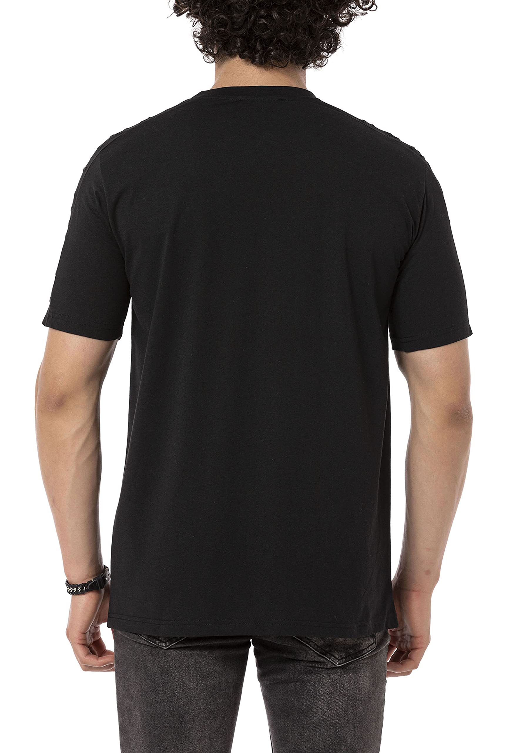 redbridge-t-shirts-t-shirt-herren-schwarz-l-baumwolle image 4