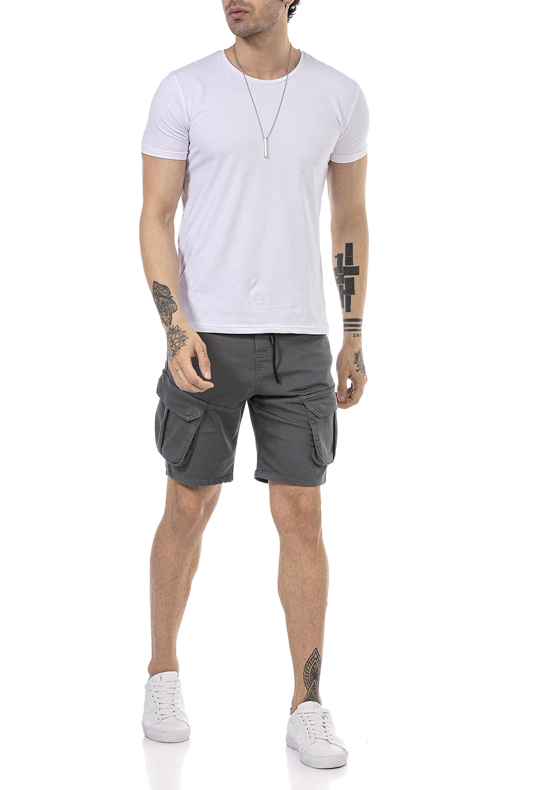 redbridge-shorts-cargoshorts-herren-blau-baumwolle image 7