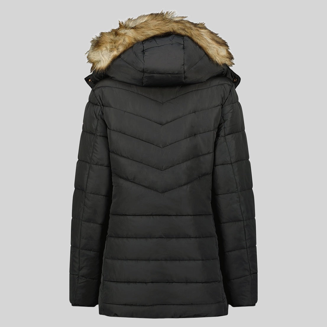 geographical-norway-ajuju-damen-parka-schwarz-fellkapuze image 6