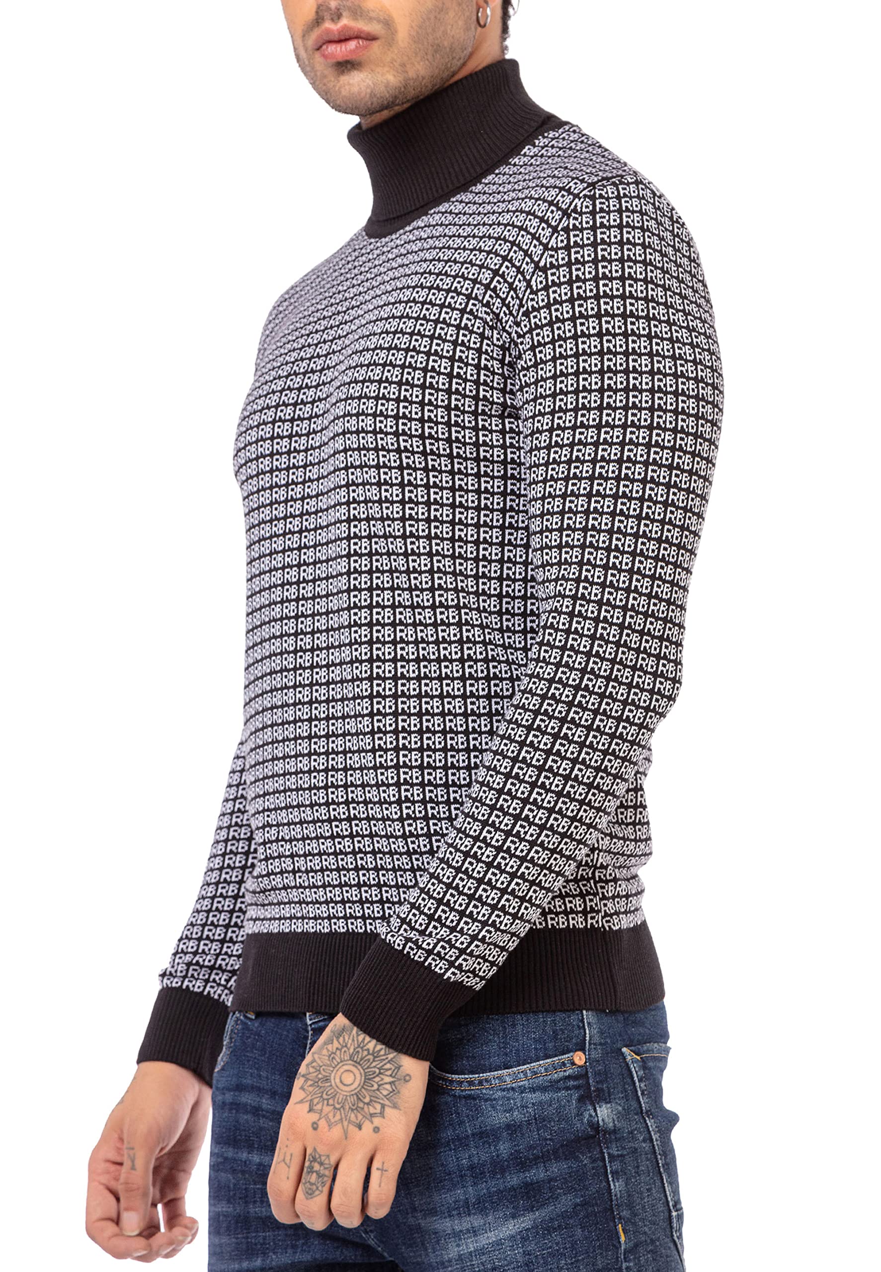 redbridge-rollkragen-pullover-herren-sweater-schwarz image 2
