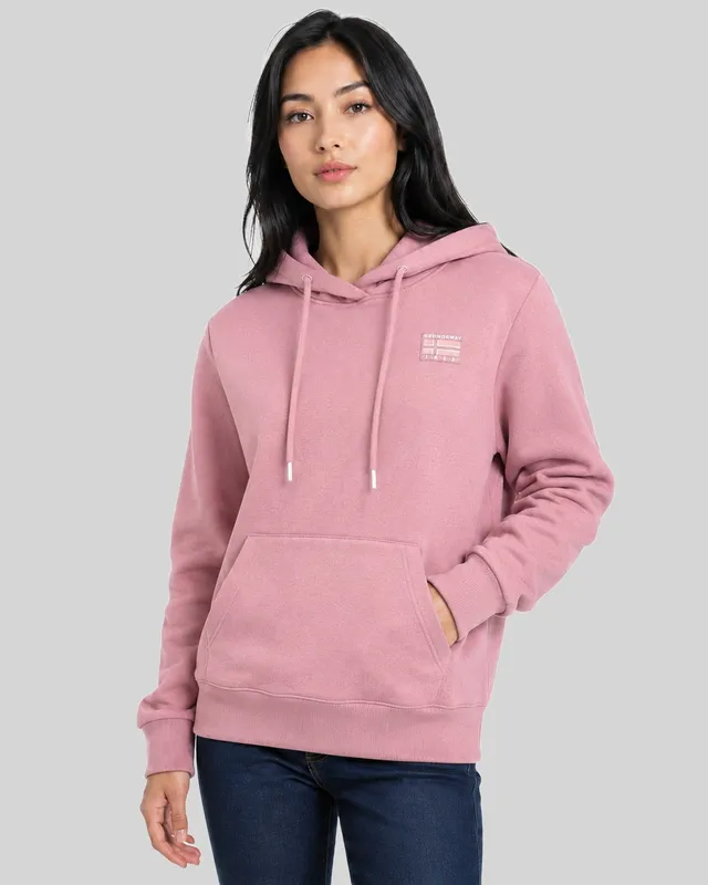 geographical-norway-guni-damen-hoodie-schwarz-kangurutasche image 1