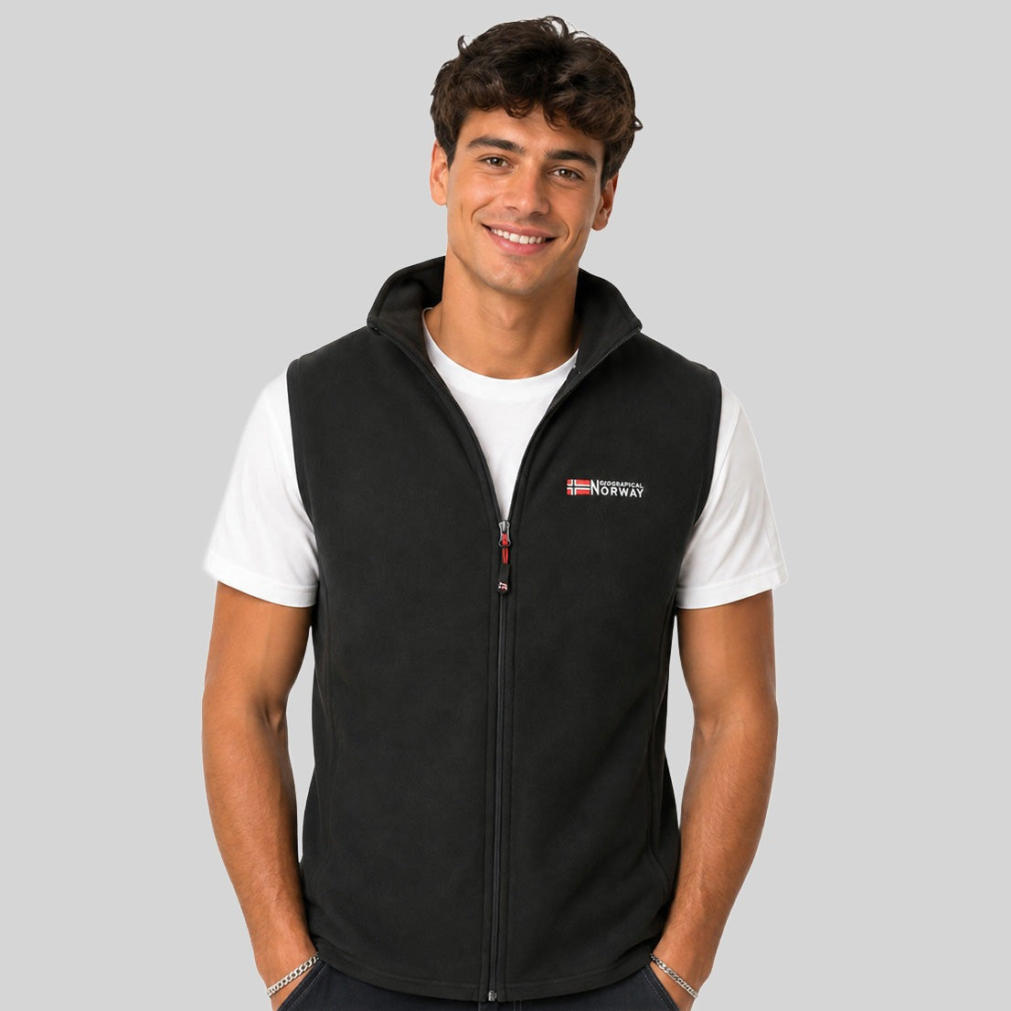 geographical-norway-vug-herren-fleeceweste-schwarz-micropolar image 7