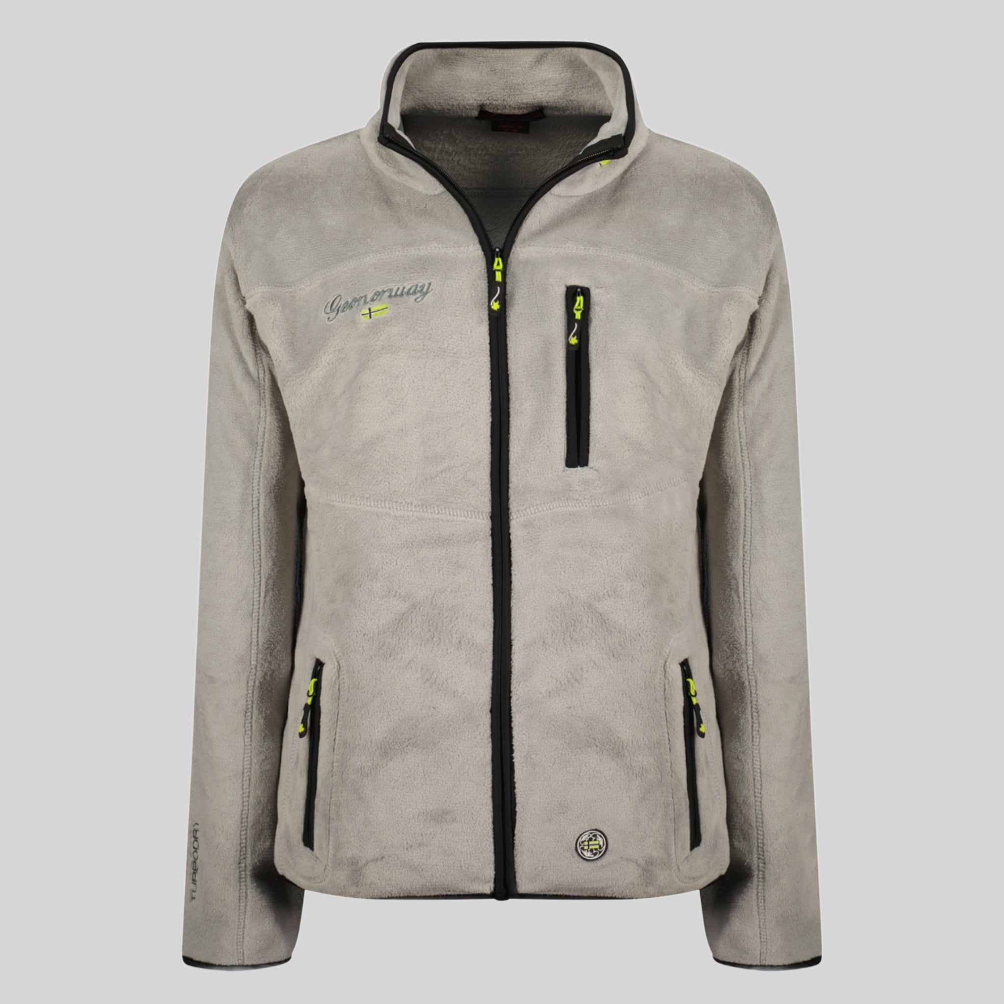 geographical-norway-tamoureuse-damen-fleecejacke-hellgrau-taschen image 6