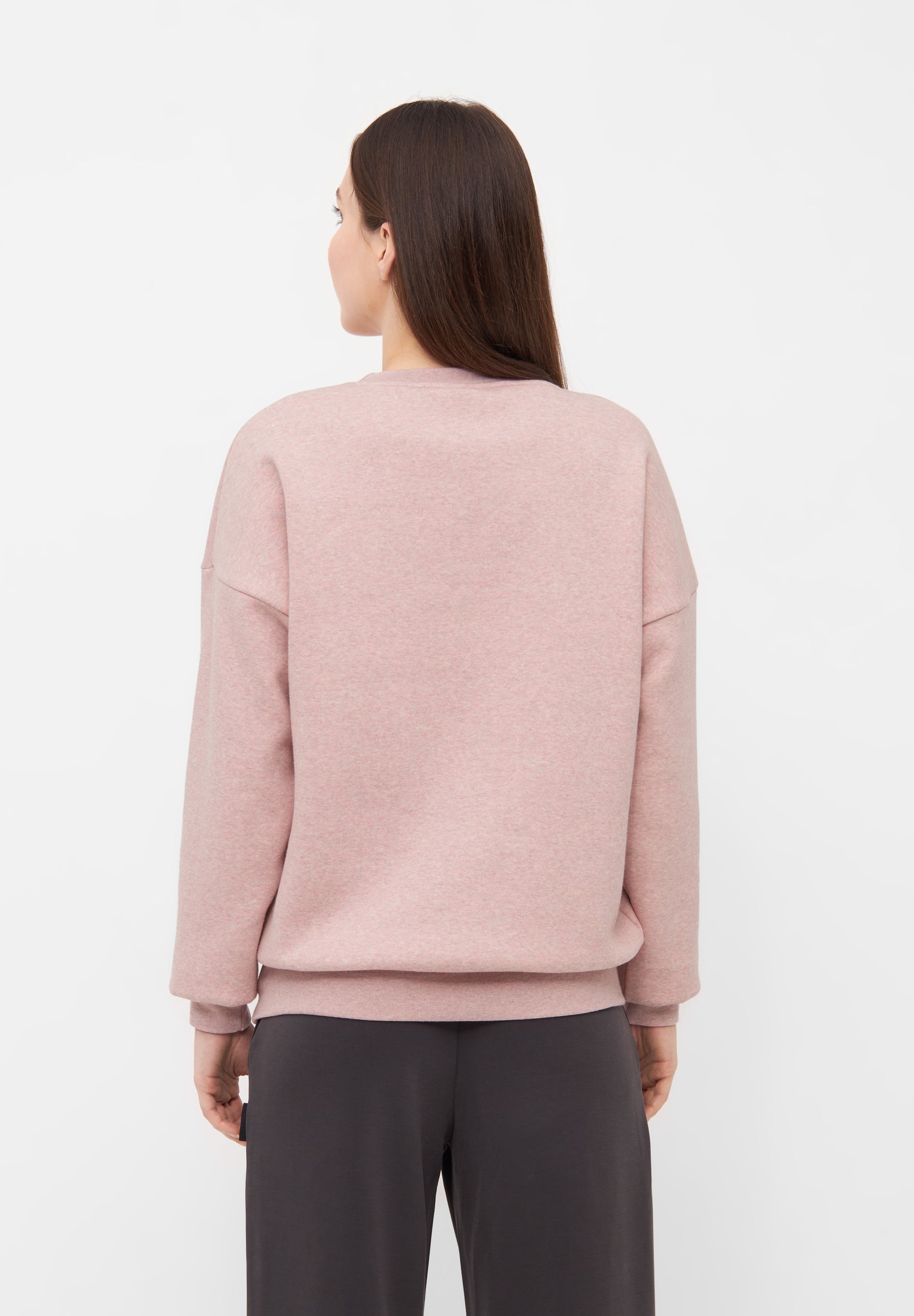 bench-avyanna-sweatshirt-damen-grey-marl-logo-print image 7