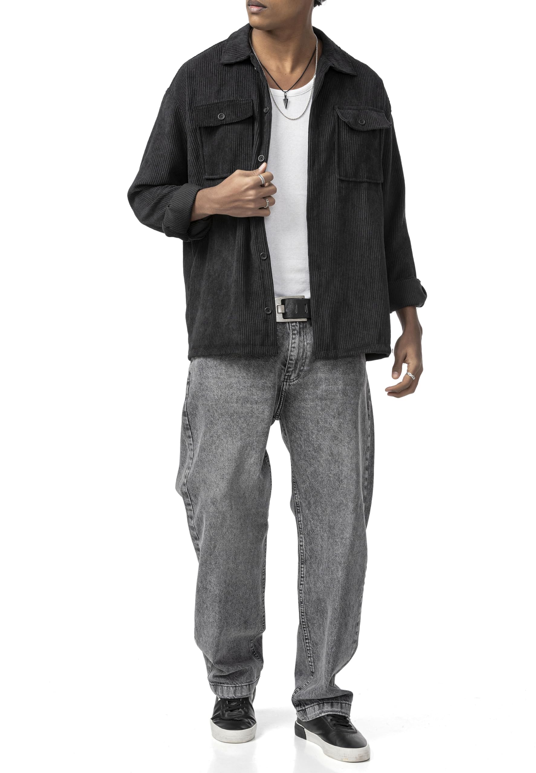 redbridge-tarz-cordhemd-overshirt-braun-mit-brusttaschen image 4