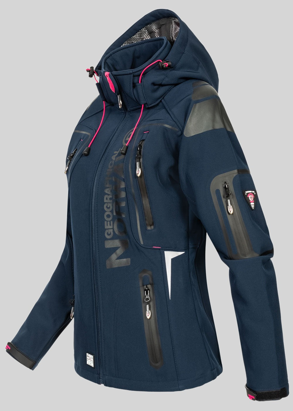geographical-norway-tislande-softshelljacke-damen-marine-rosa image 3