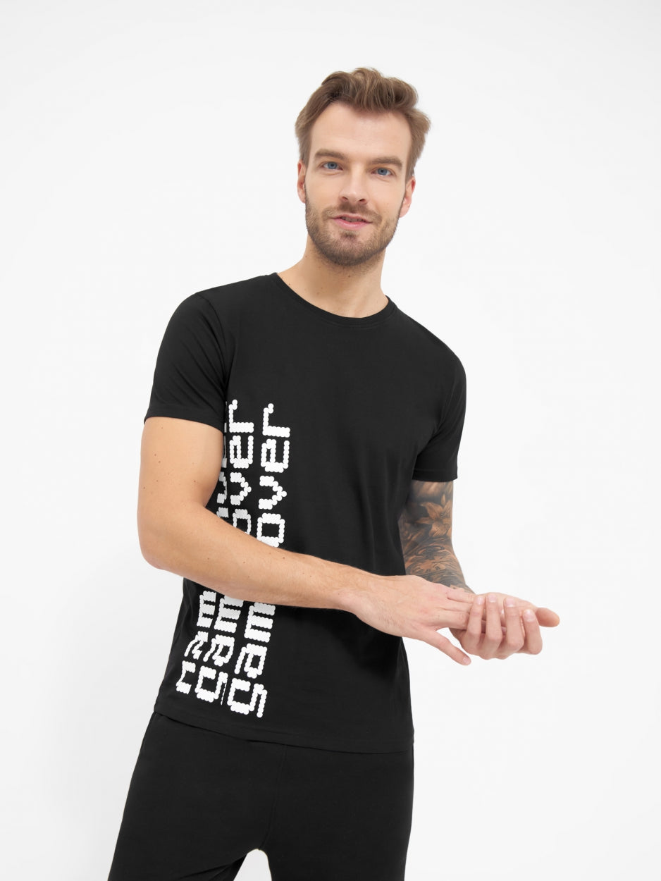 bench-op-t-shirt-herren-black-bio-baumwolle image 2