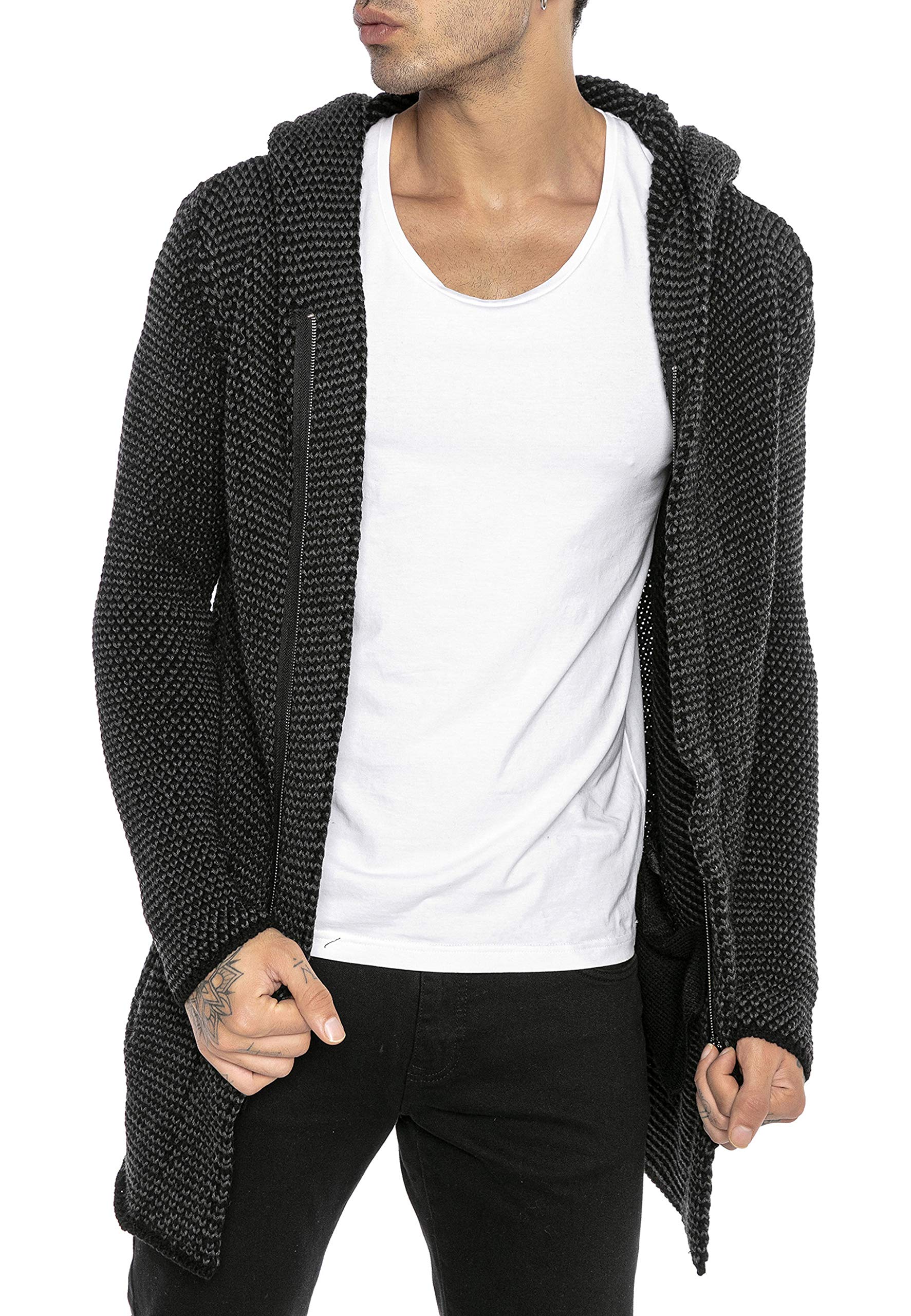 redbridge-cardigans-herren-strickjacke-cardigan-mit-kapuze image 2