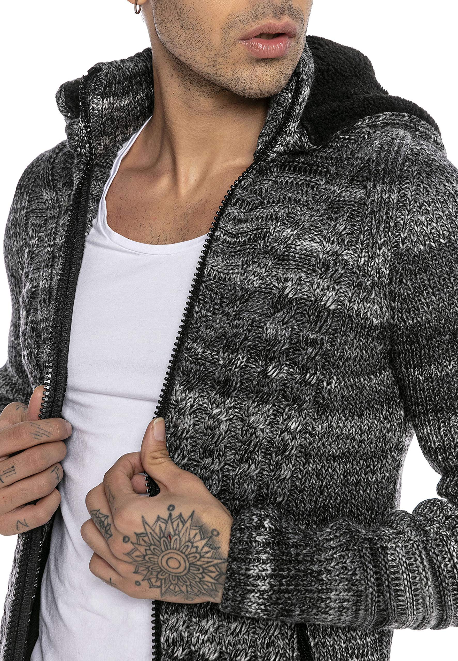redbridge-cardigan-strickjacke-herren-mit-kapuze-rei-verschluss image 2