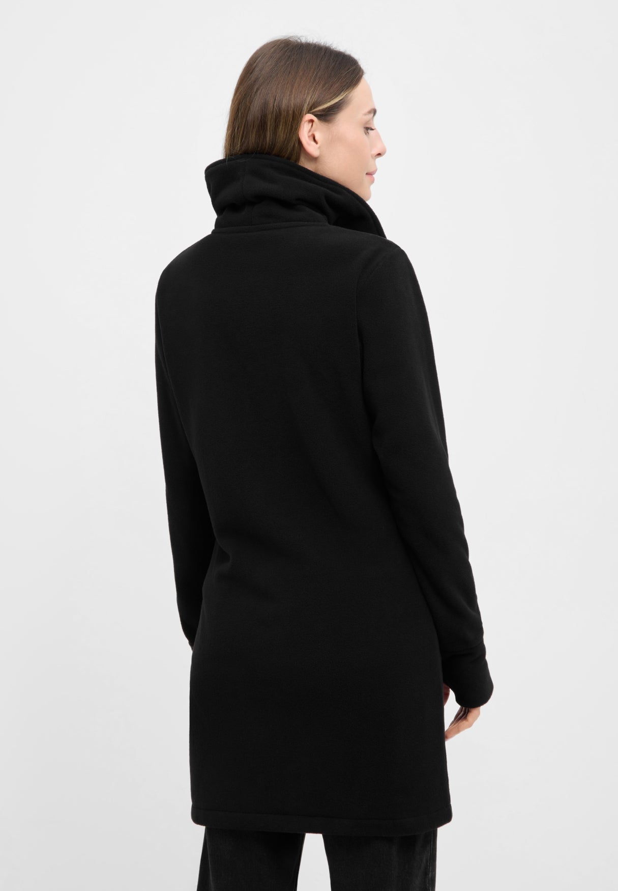 bench-bridgit-fleece-mantel-damen-schwarz-slim-fit image 7
