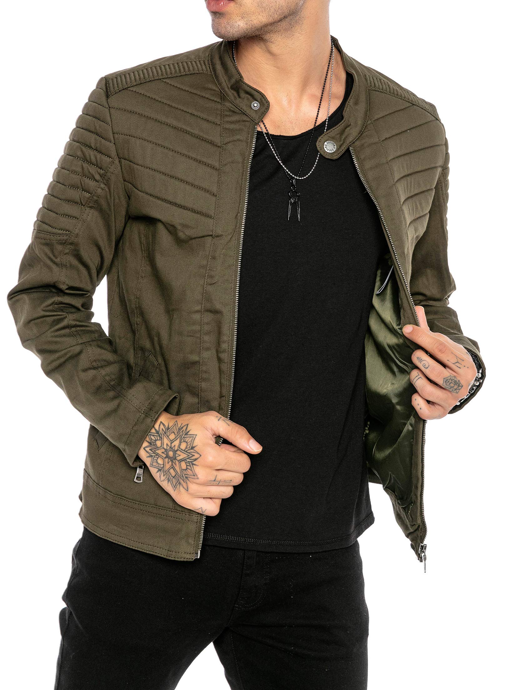 redbridge-herren-biker-bergangsjacke-baumwolle-mit-rei-verschluss image 1