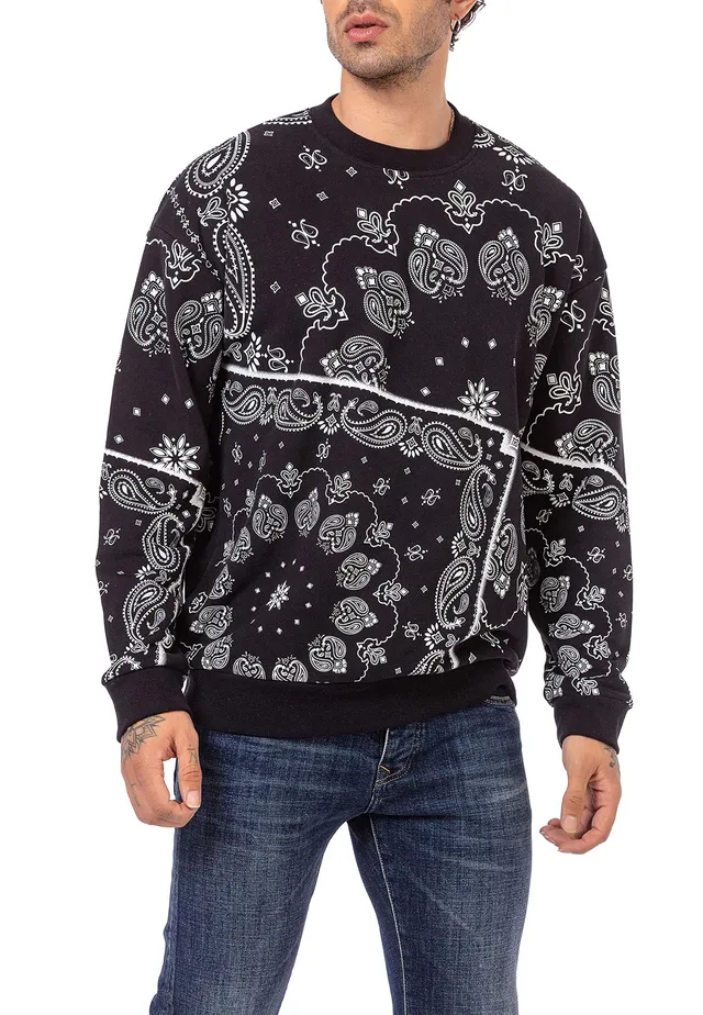 redbridge-pullover-sweatshirt-paisley-gr-e-l-schwarz image 1