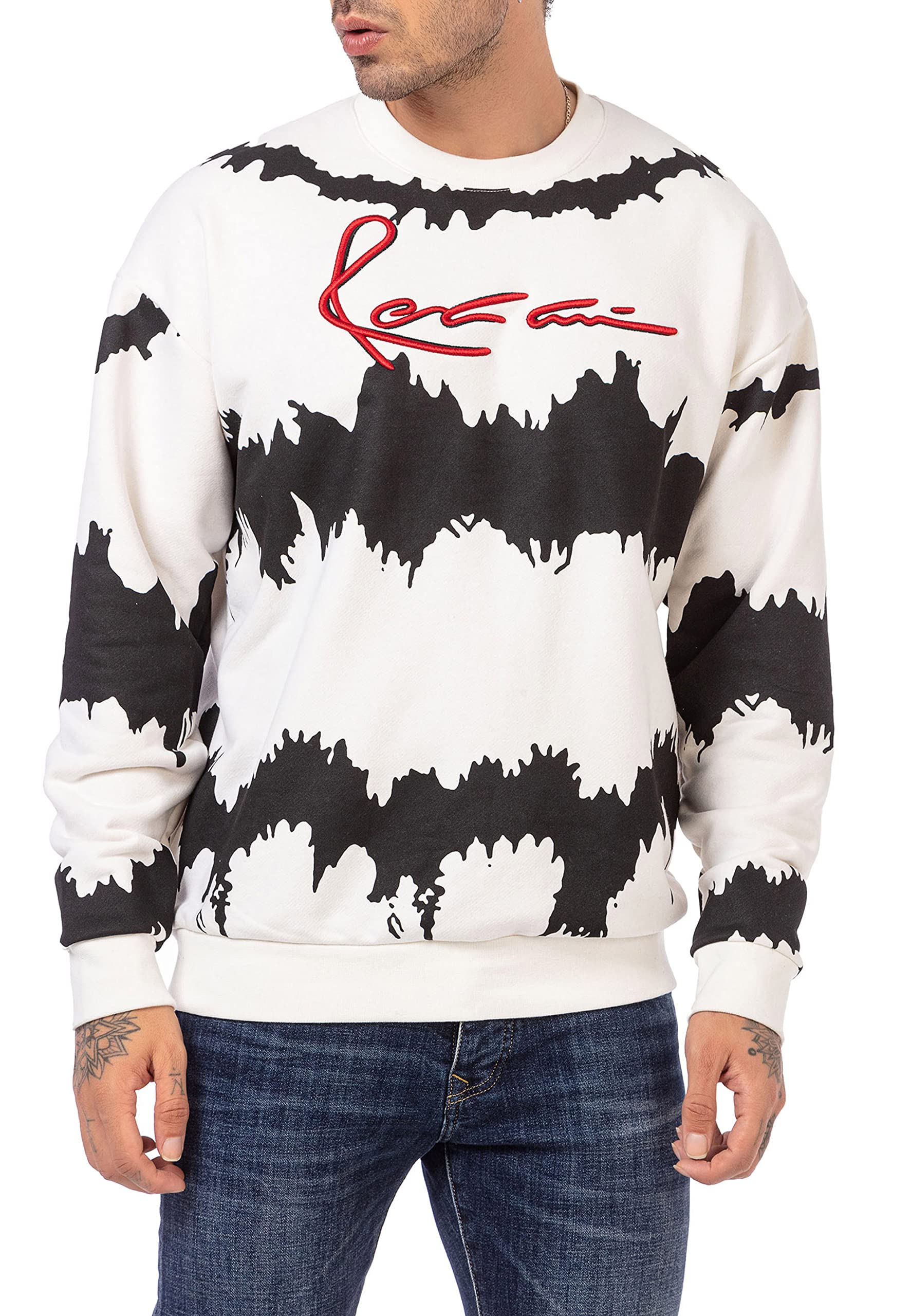 redbridge-sweatshirt-rundhals-pullover-schwarz-wei-l image 7